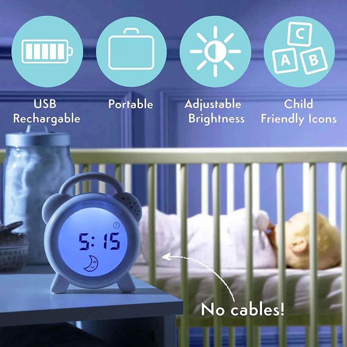 Purflo Snoozee Sleep Trainer & Clock - Image 2