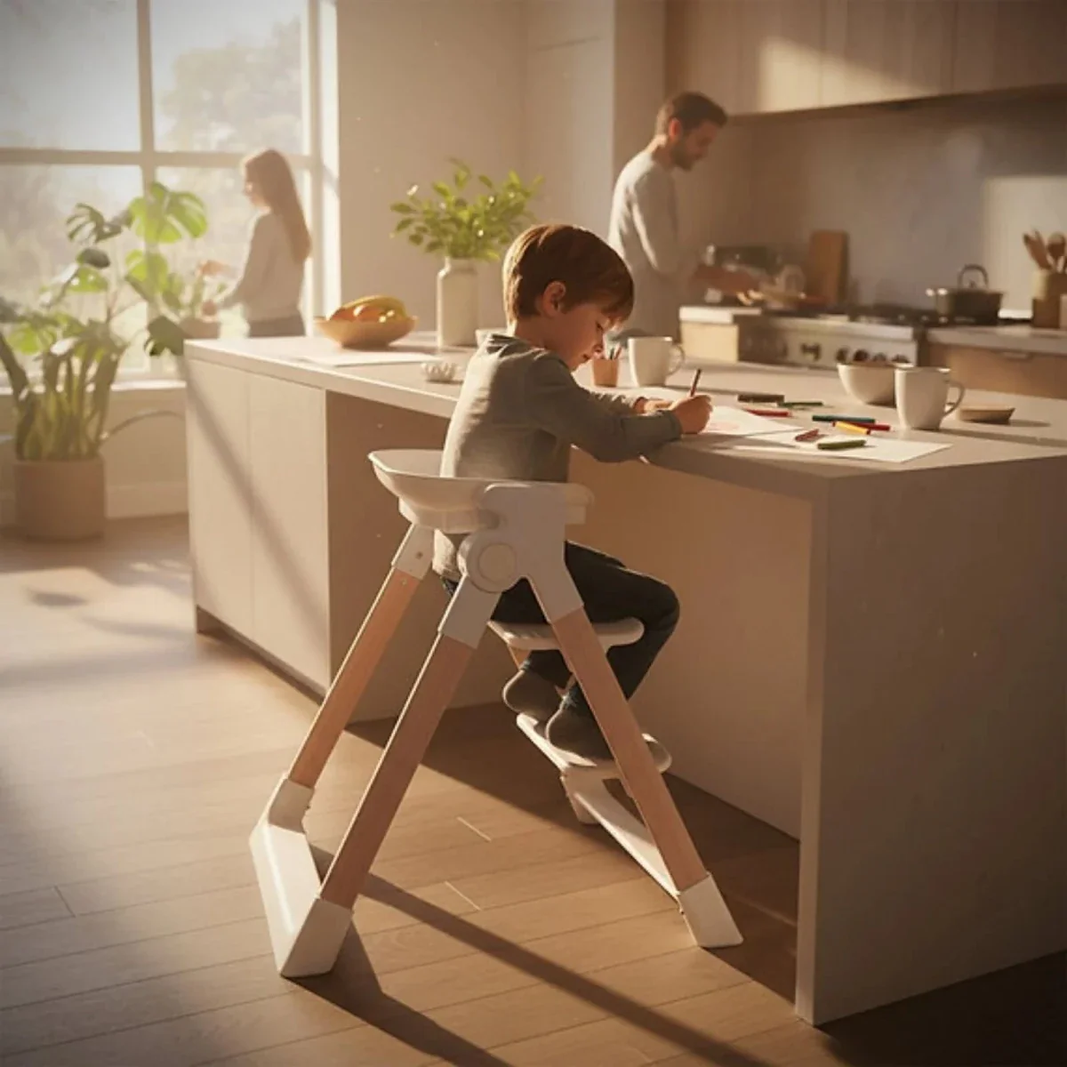 Red Kite Feed Me Orbit Highchair - White - Image 11