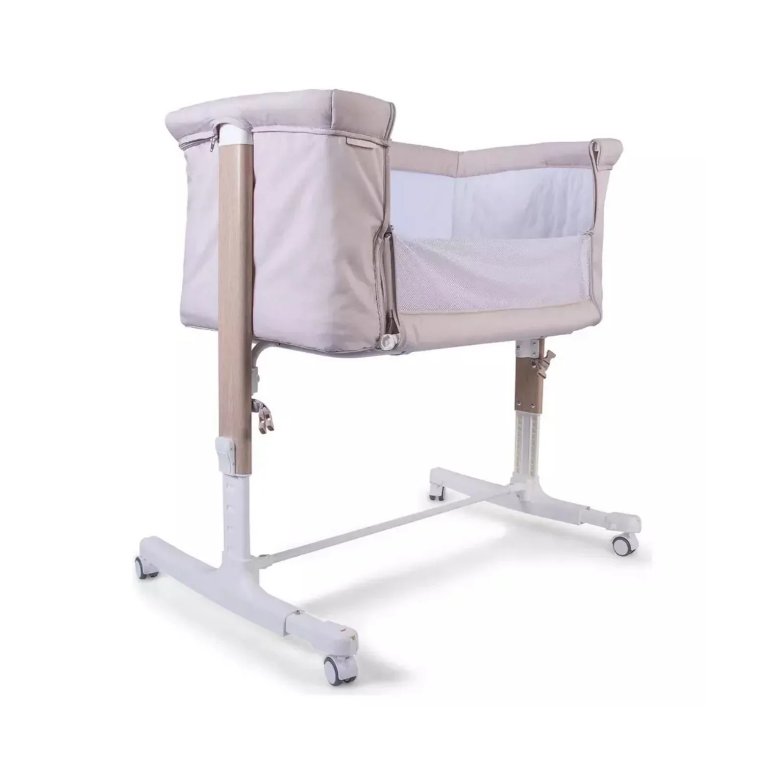 Red Kite Rockabye Bedside Crib - Oatmeal - Image 4