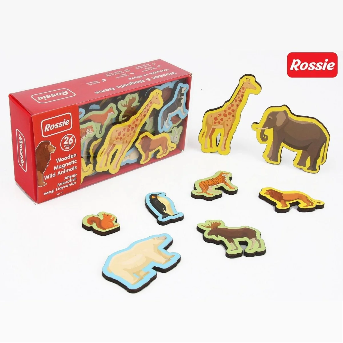 Rossie Magnetic Wooden Wild Animals - Image 2