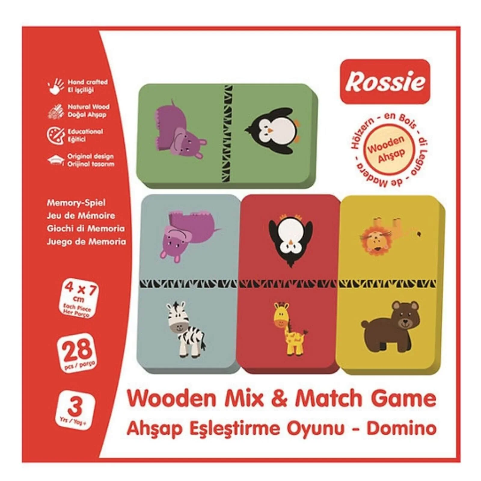 Rossie Wood Matching Game-Domino - Image 6