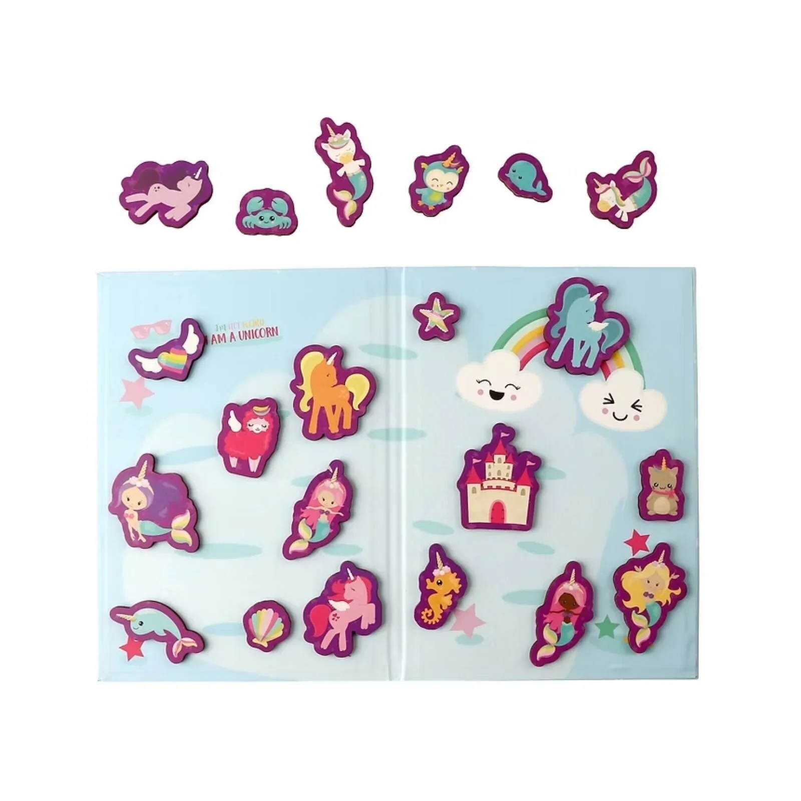 Rossie  Wooden Magnetic Unicorn Set 21 pcs - Image 2