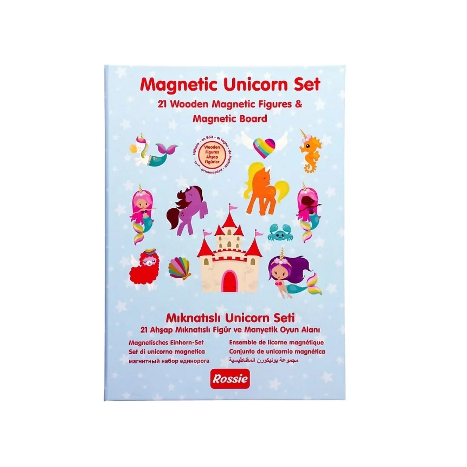 Rossie  Wooden Magnetic Unicorn Set 21 pcs - Image 3