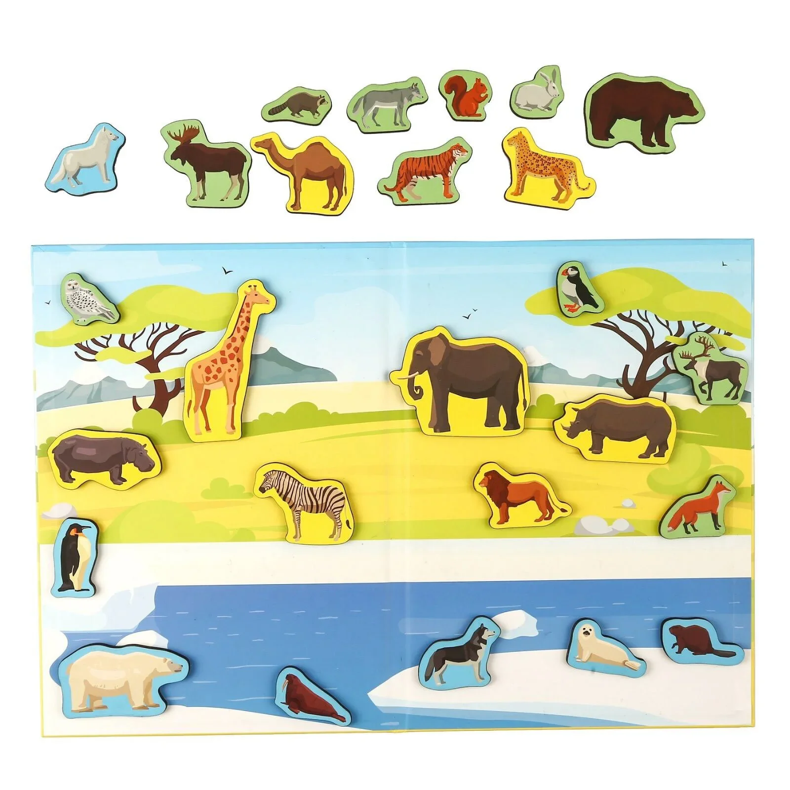 Rossie Wooden Magnetic Wildlife Playset - Image 2