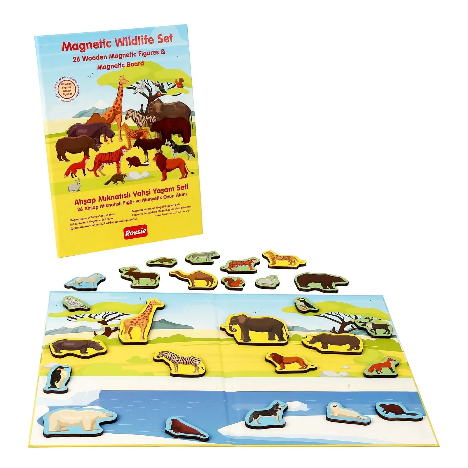 Rossie Wooden Magnetic Wildlife Playset - Image 3