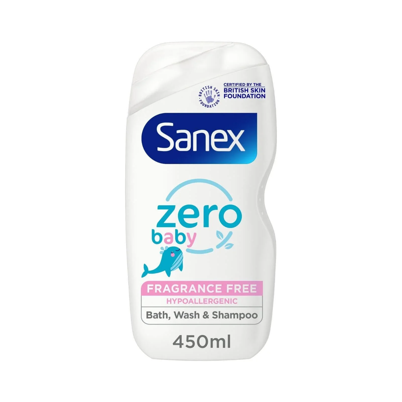 Sanex Baby Bath Foam and Shampoo Zero% Baby Frag Free 450ml - Image 11