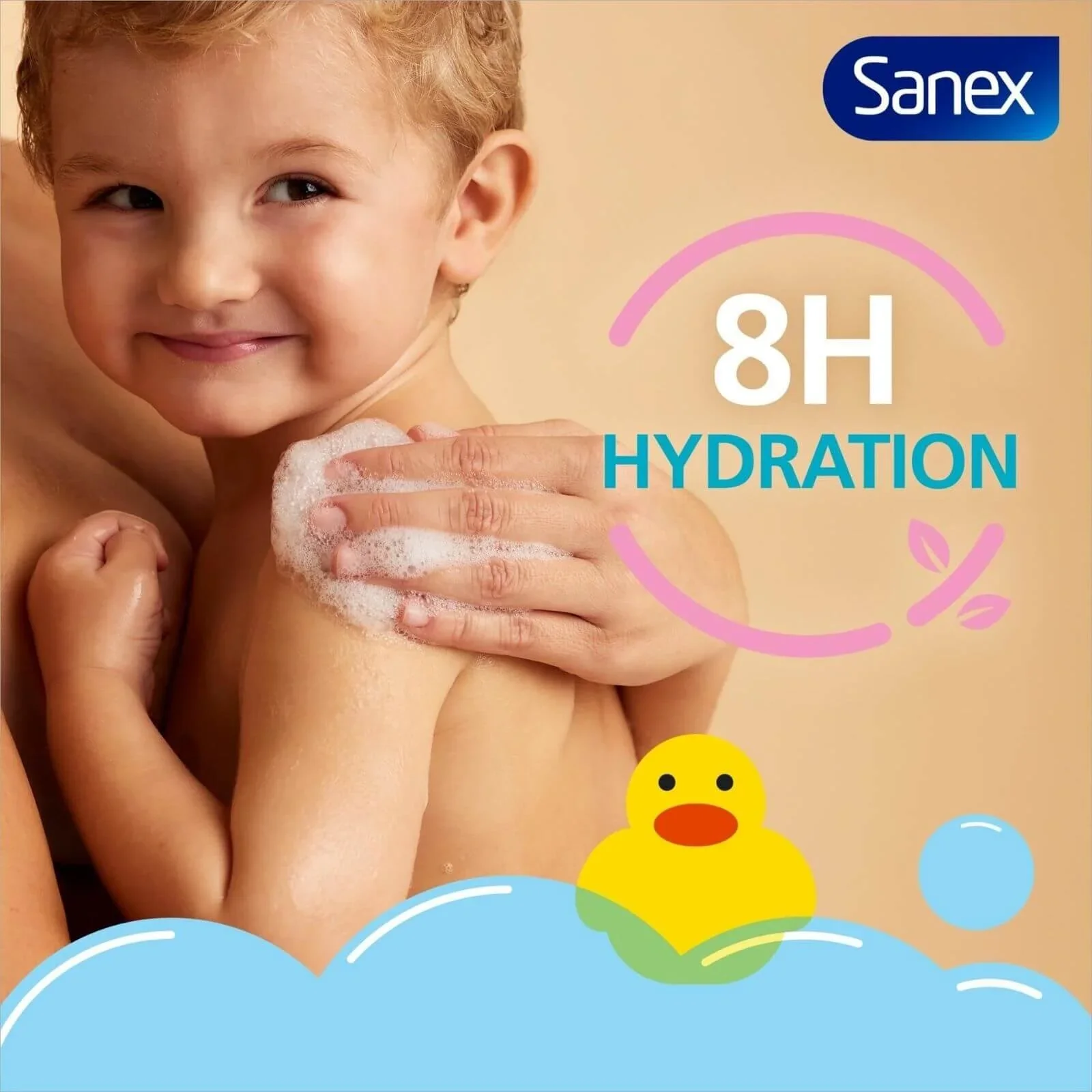 Sanex Baby Bath Foam and Shampoo Zero% Baby Frag Free 450ml - Image 6