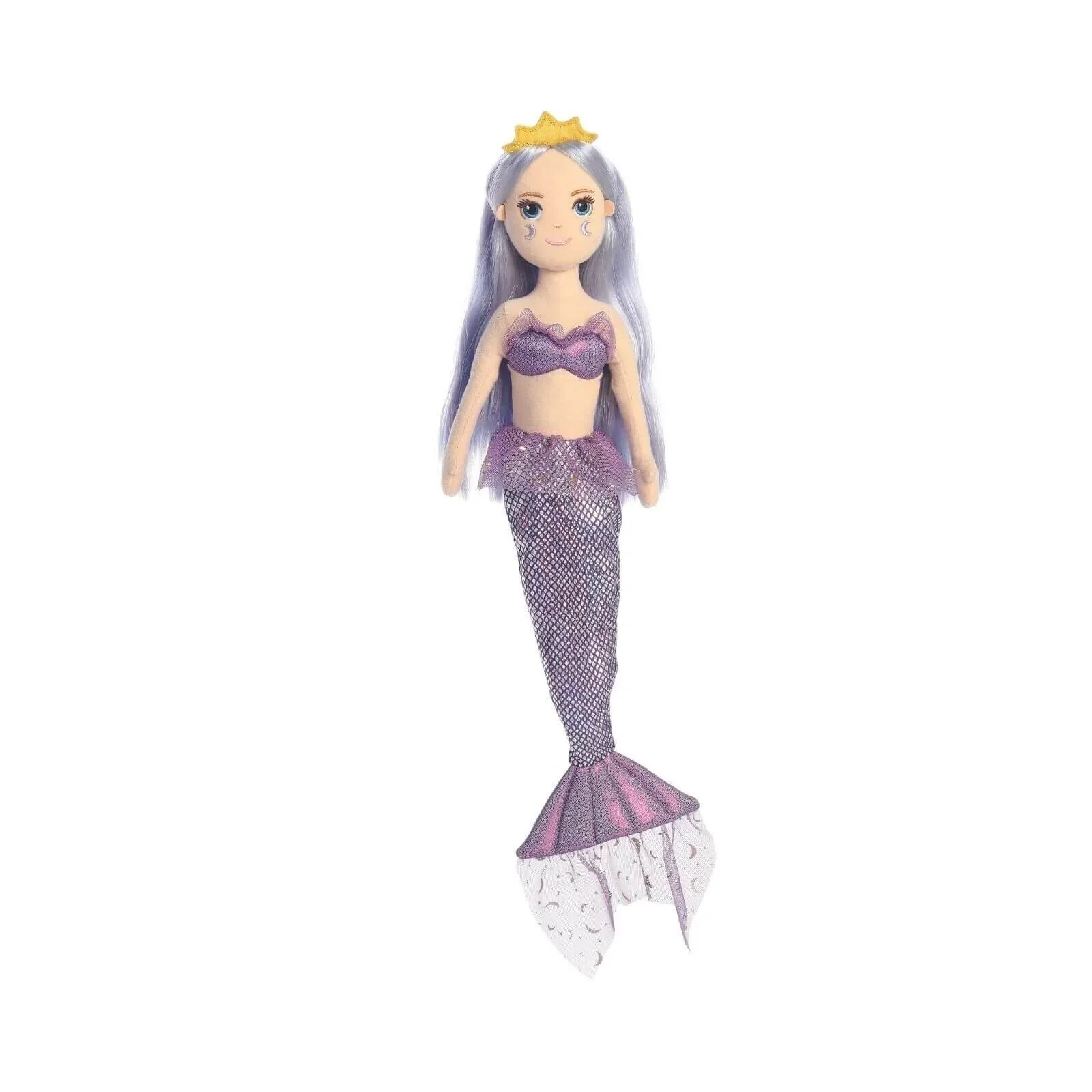 Sea Sparkles Lavender Mermaid Soft Toy - Image 4