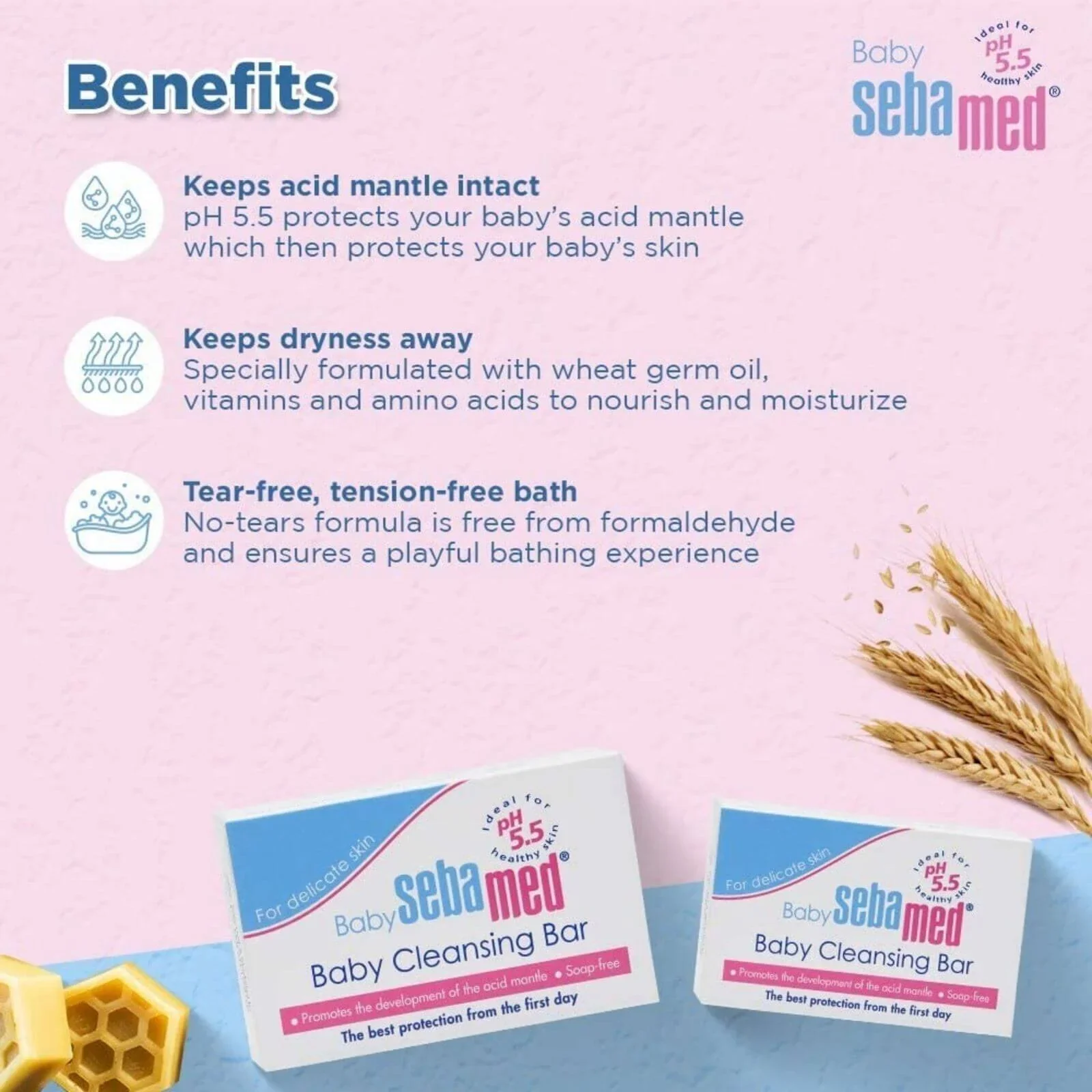 Sebamed Baby Cleansing Bar 100g - Image 7