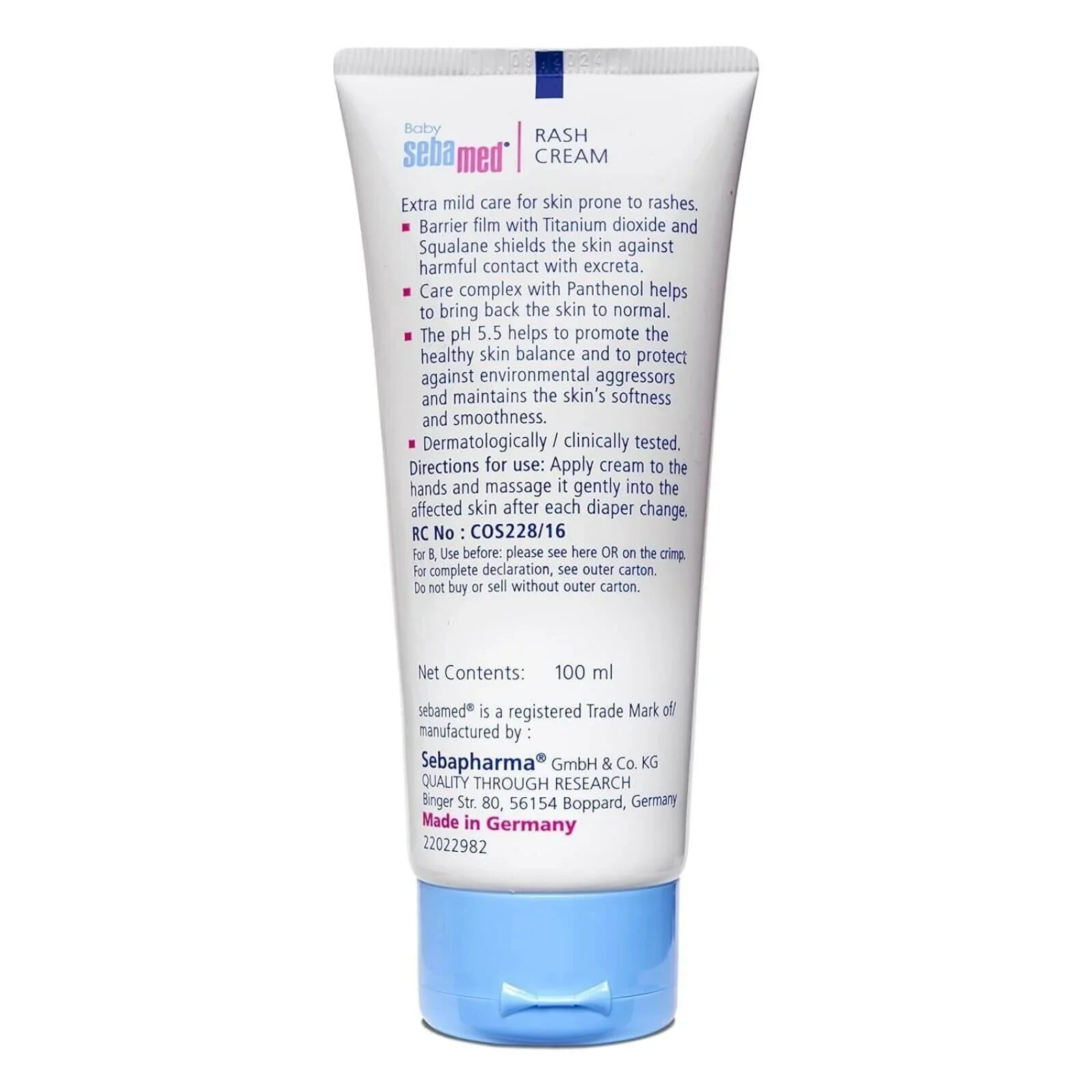 Sebamed Baby Nappy Rash Cream 100ml - Image 2