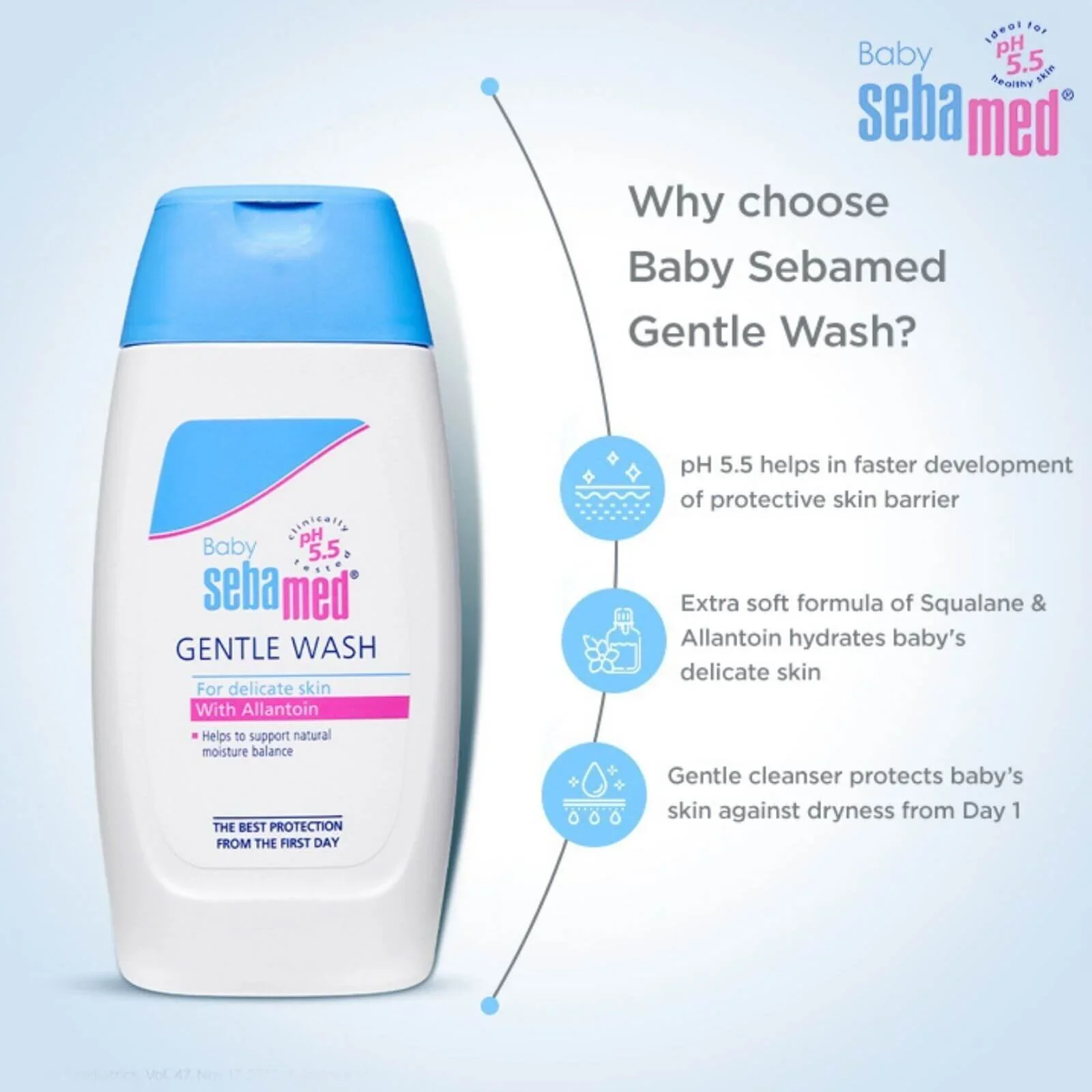 Sebamed Baby Gentle Wash 200ml - Image 5