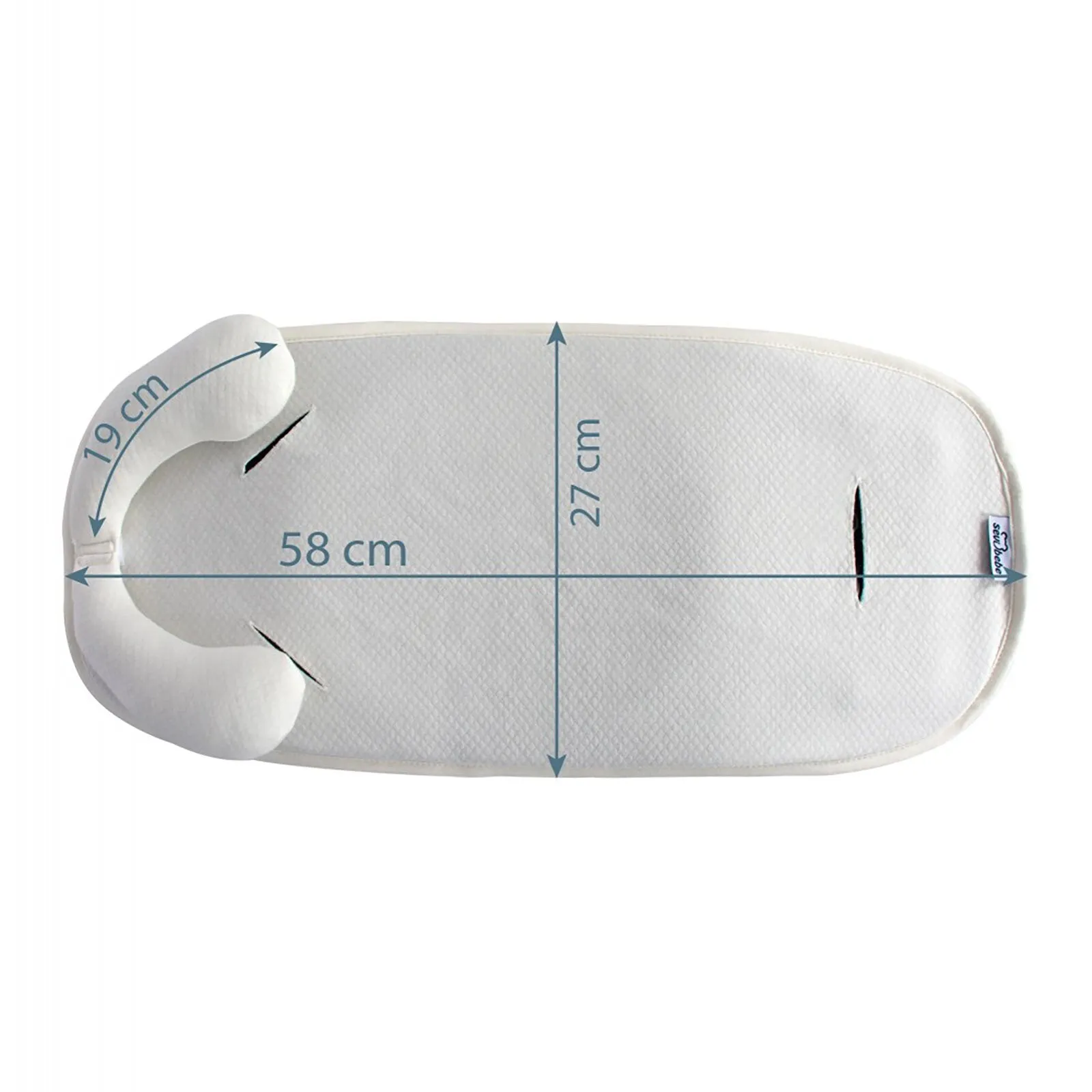 Sevi Bebe Infant Carrier Back Support - Ecru - Image 7