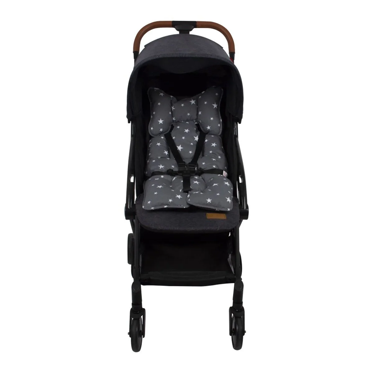 Sevi Bebe Stroller and Car Seat Cushion Grey Star - Image 3