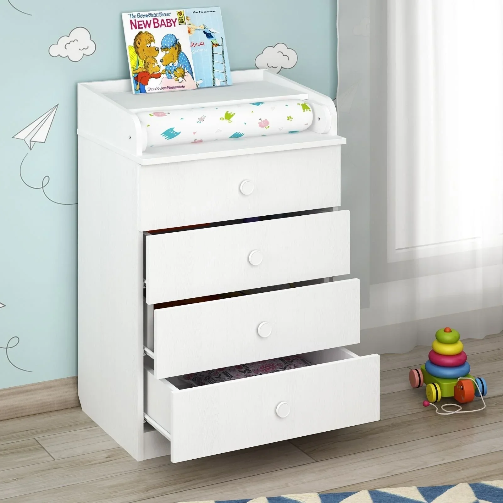 Shefa Kids 600 Changing Dressers - White - Image 2