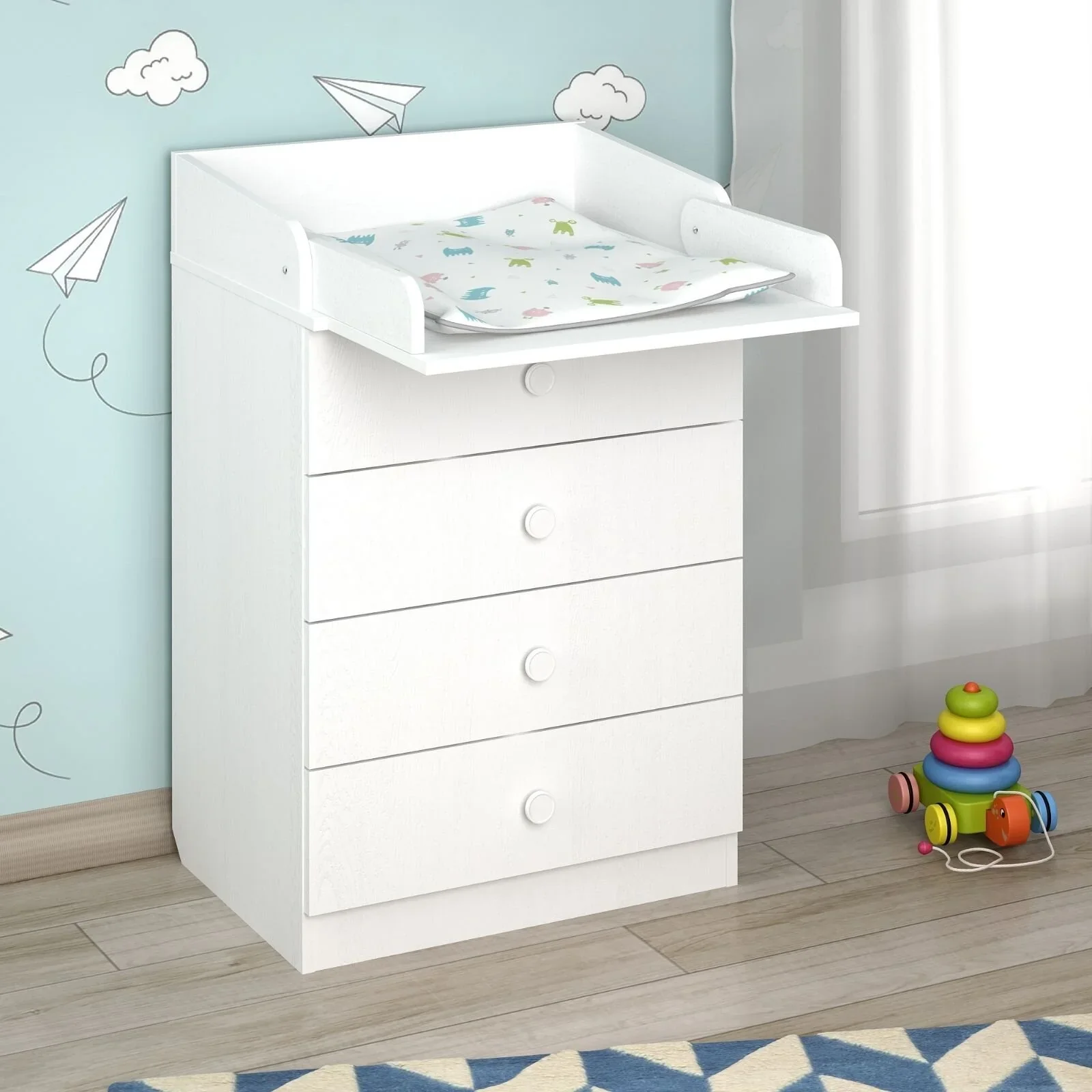 Shefa Kids 600 Changing Dressers - White - Image 3