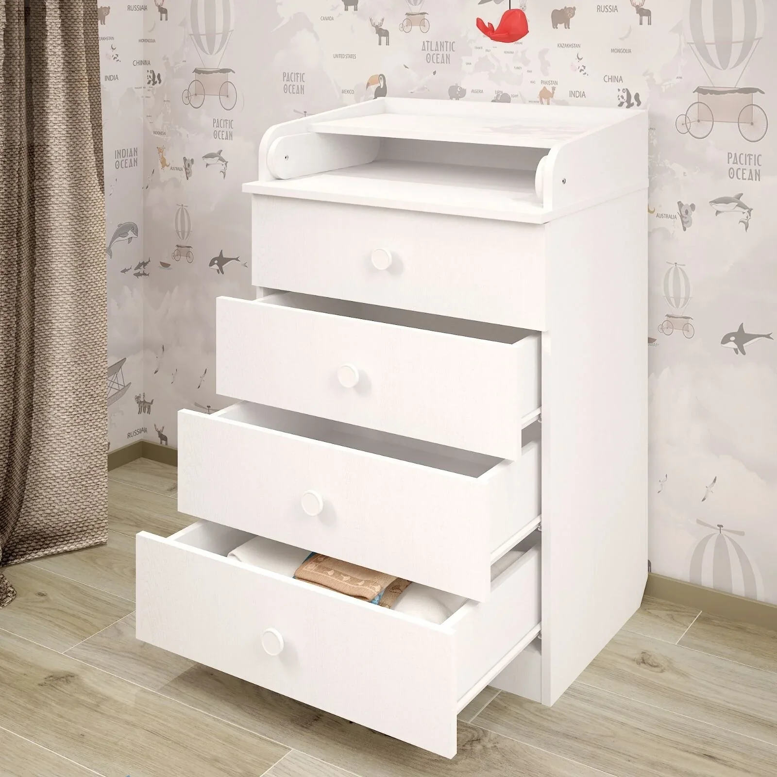 Shefa Kids 600 Changing Dressers - White - Image 4