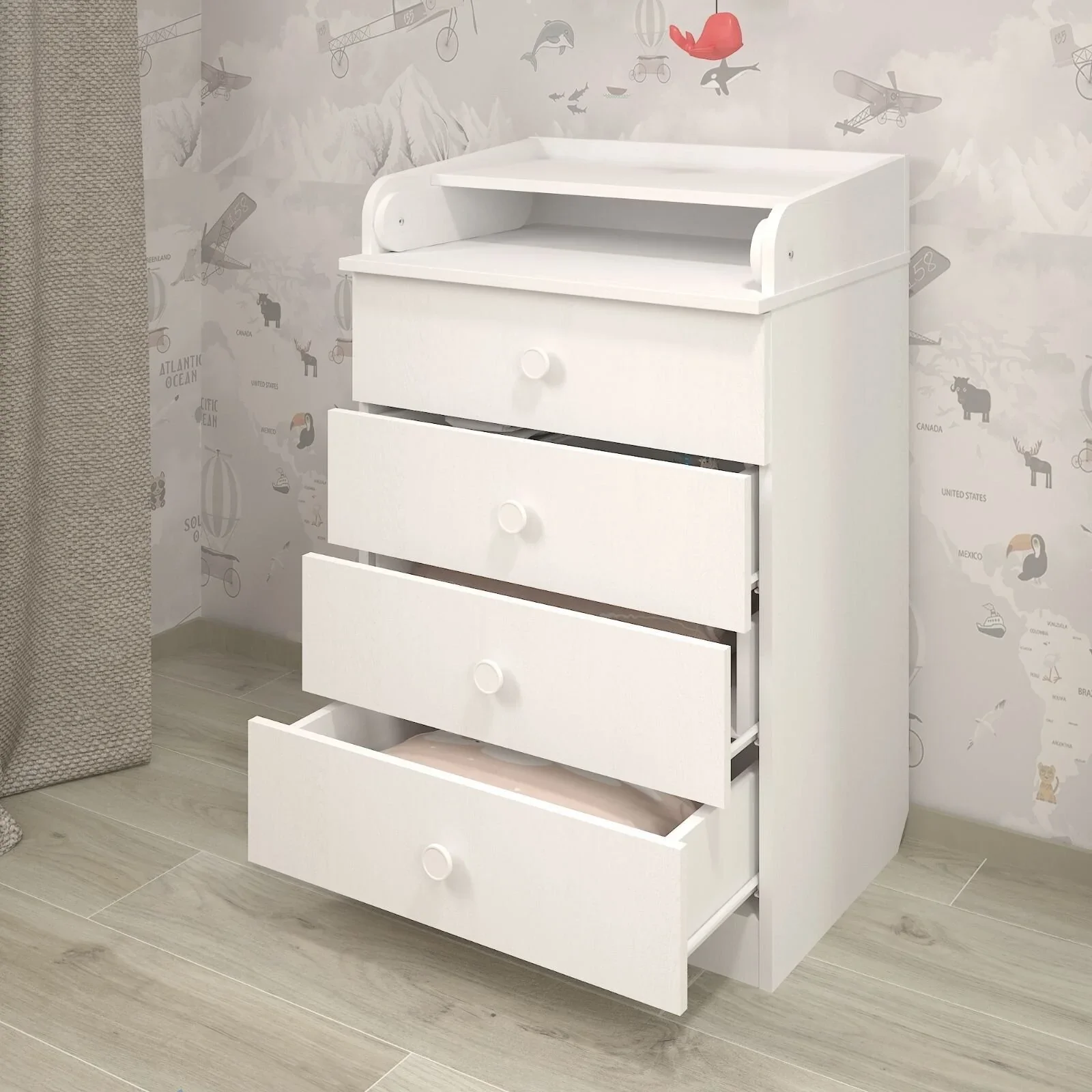 Shefa Kids 600 Changing Dressers - White - Image 5
