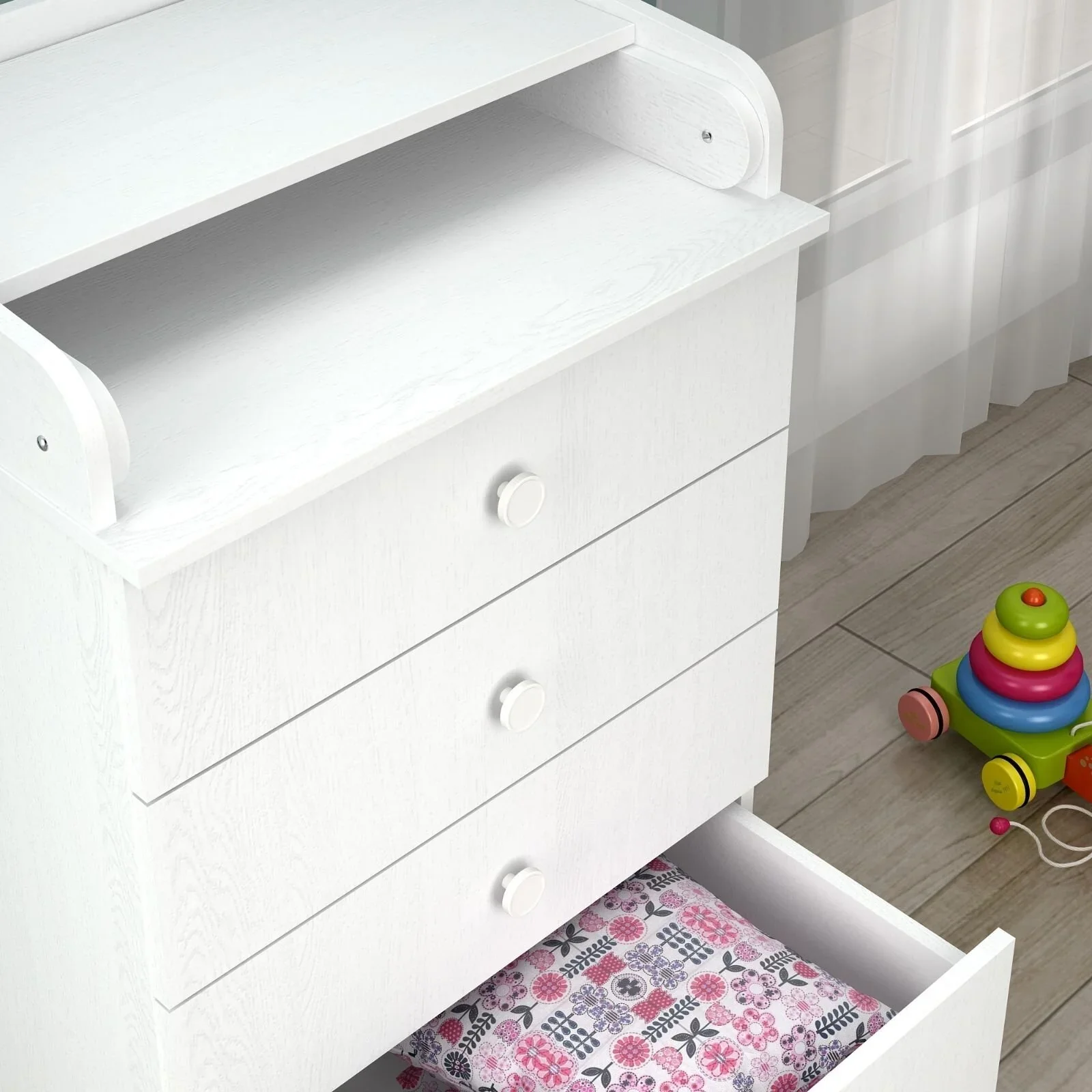 Shefa Kids 600 Changing Dressers - White - Image 6