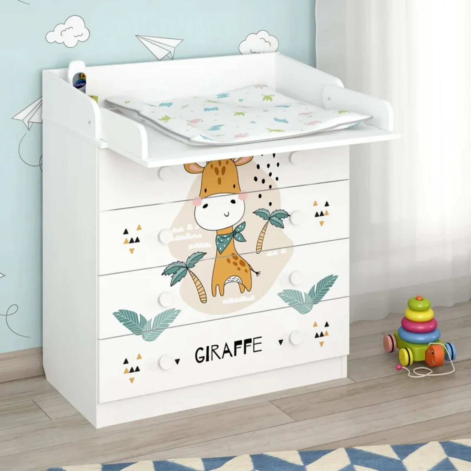 Shefa Kids 800 Changing Dresser - Giraffe - Image 2