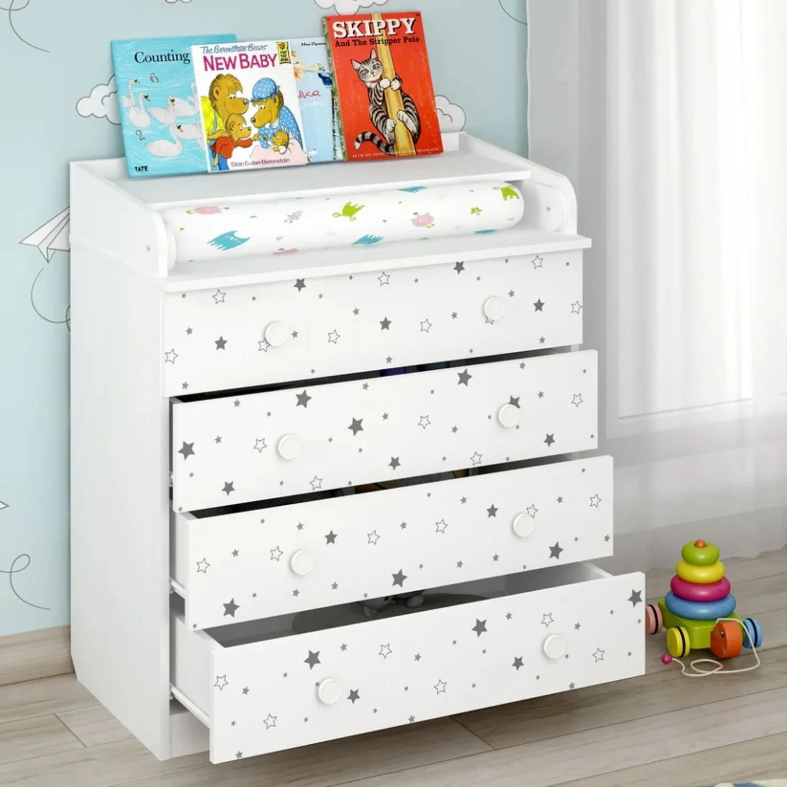 Shefa Kids 800 Changing Dresser - Starlight - Image 7