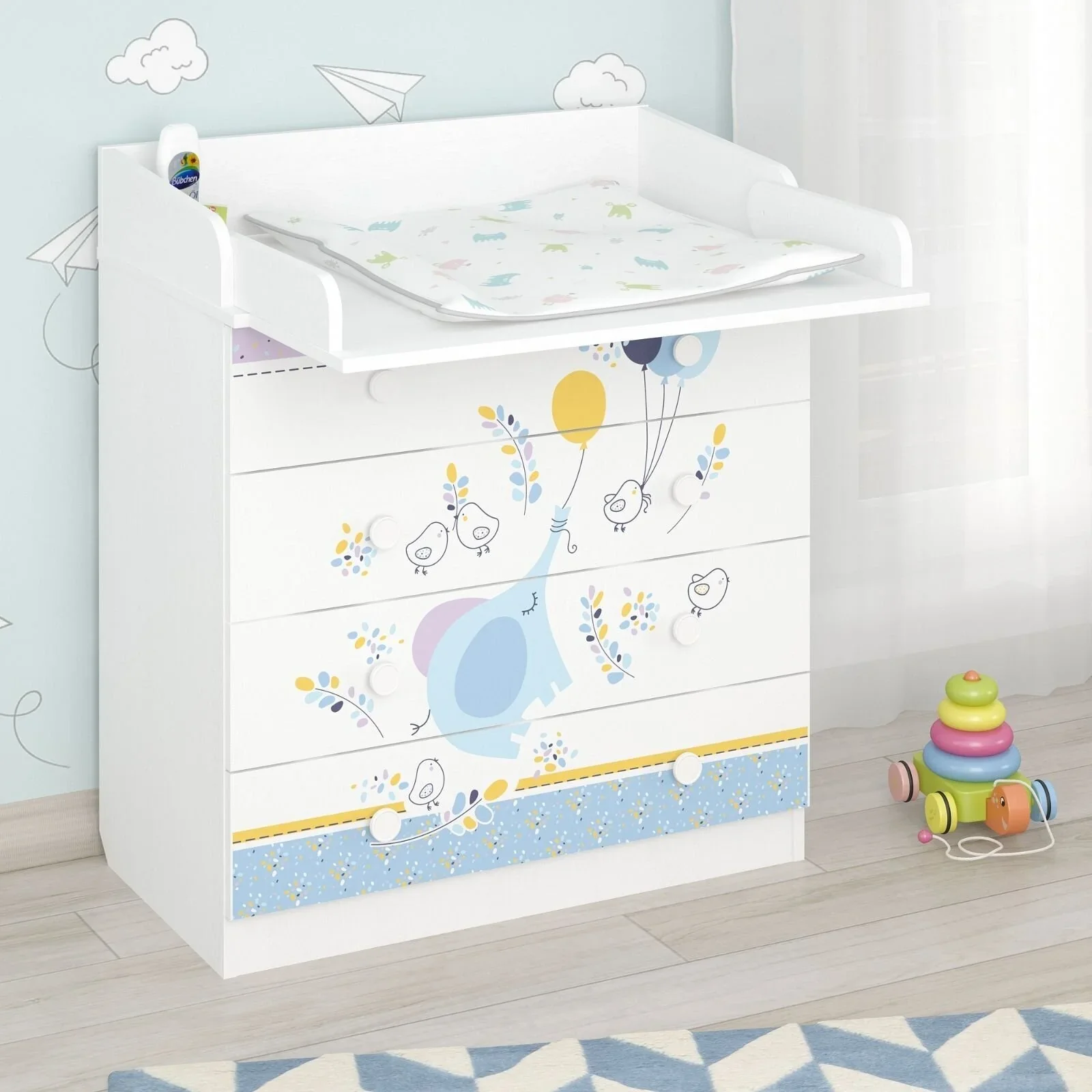 Shefa Kids 800 Changing Dresser - Elephant - Image 2