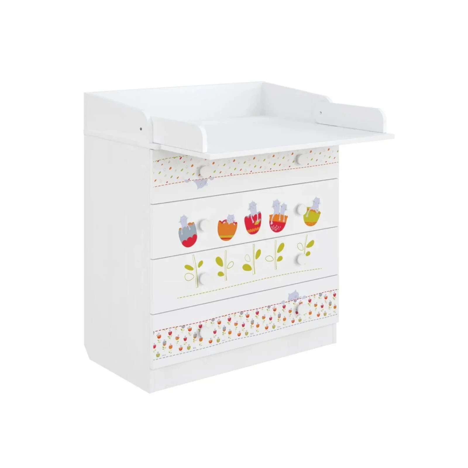 Shefa Kids 800 Changing Dresser - Sleepy Kittens - Image 3