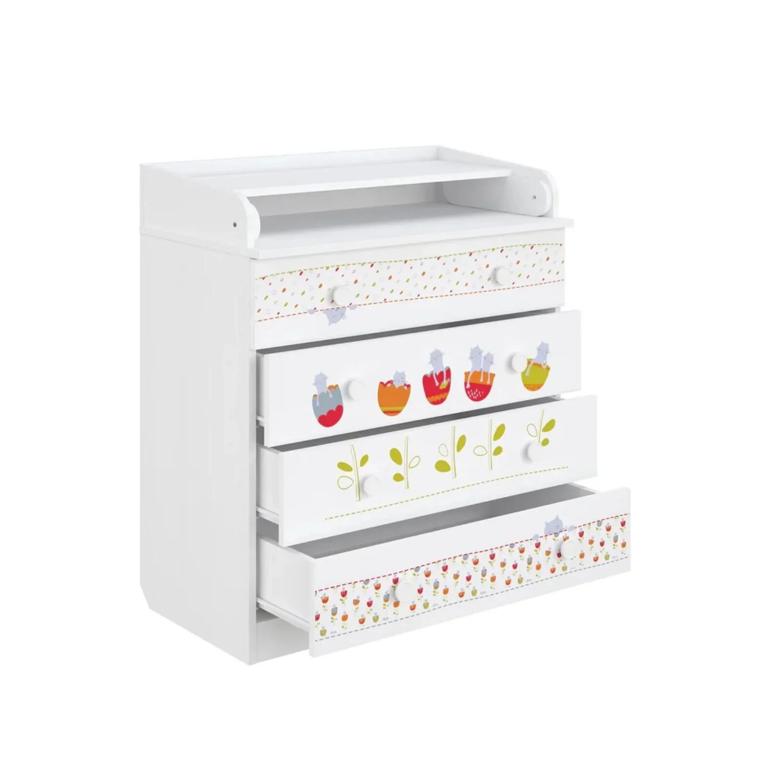 Shefa Kids 800 Changing Dresser - Sleepy Kittens - Image 5