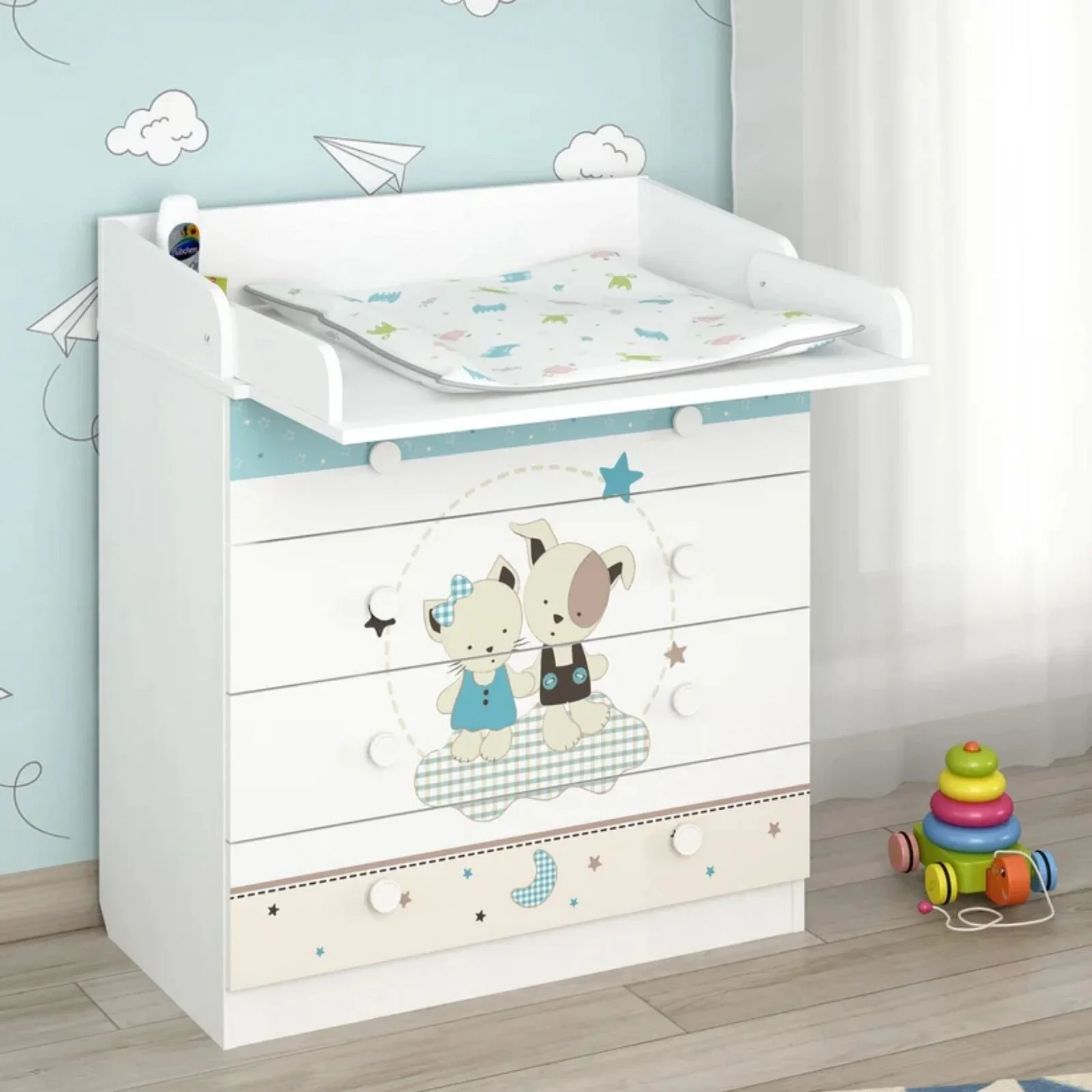 Shefa Kids 800 Changing Dresser - Best Friends - Image 2