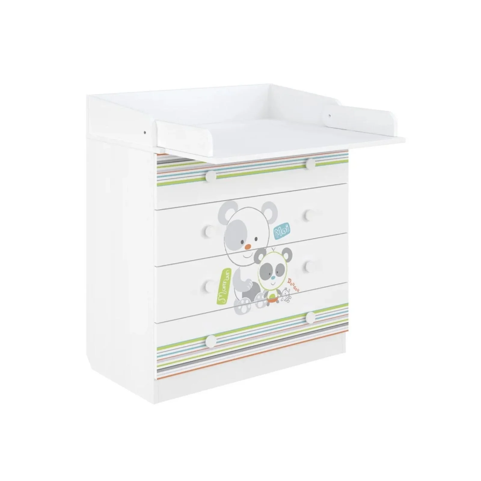 Shefa Kids 800 Changing Dresser - Pandas - Image 4