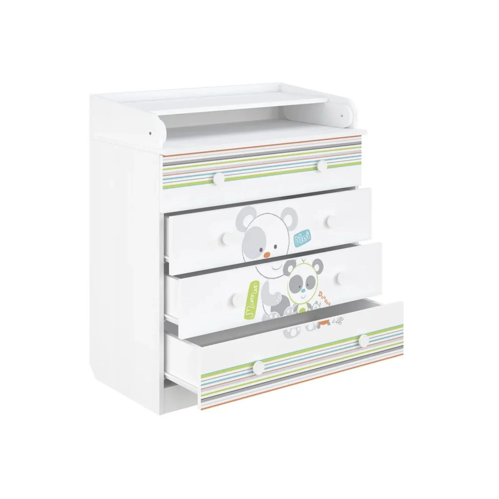Shefa Kids 800 Changing Dresser - Pandas - Image 6