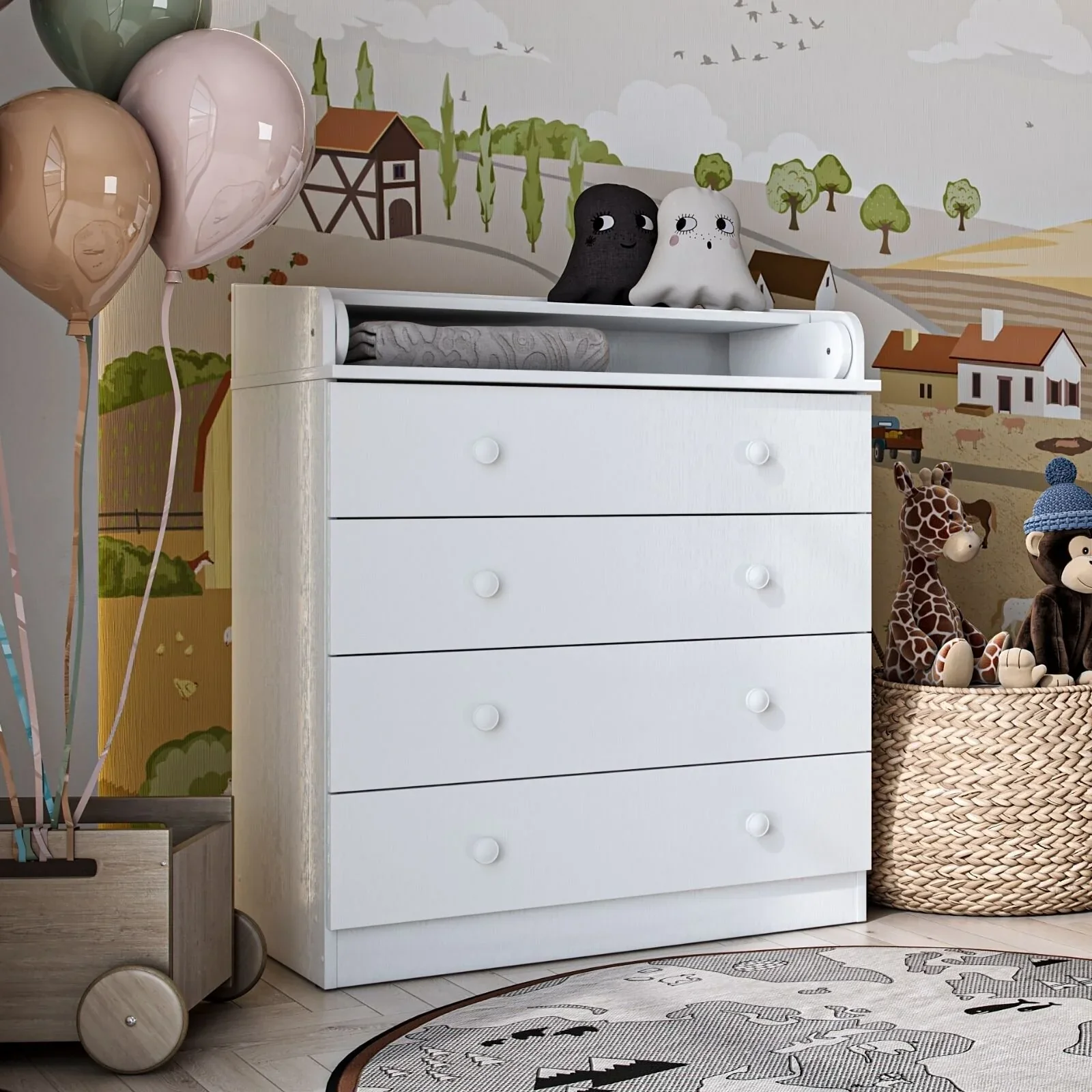 Shefa Kids 800 Changing Dressers - White