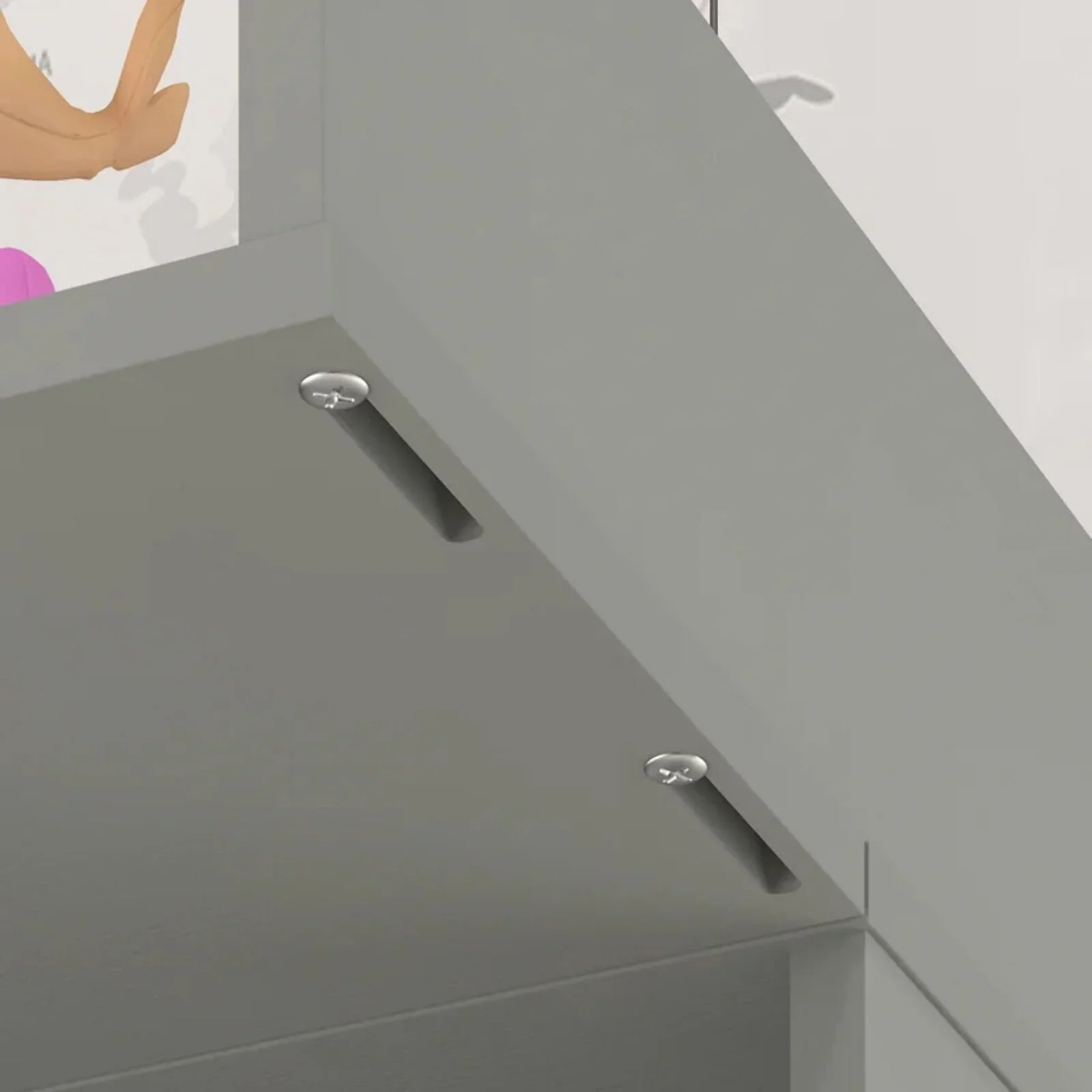 Shefa Kids 800 Universal Dresser Baby Changing Top - Grey - Image 7