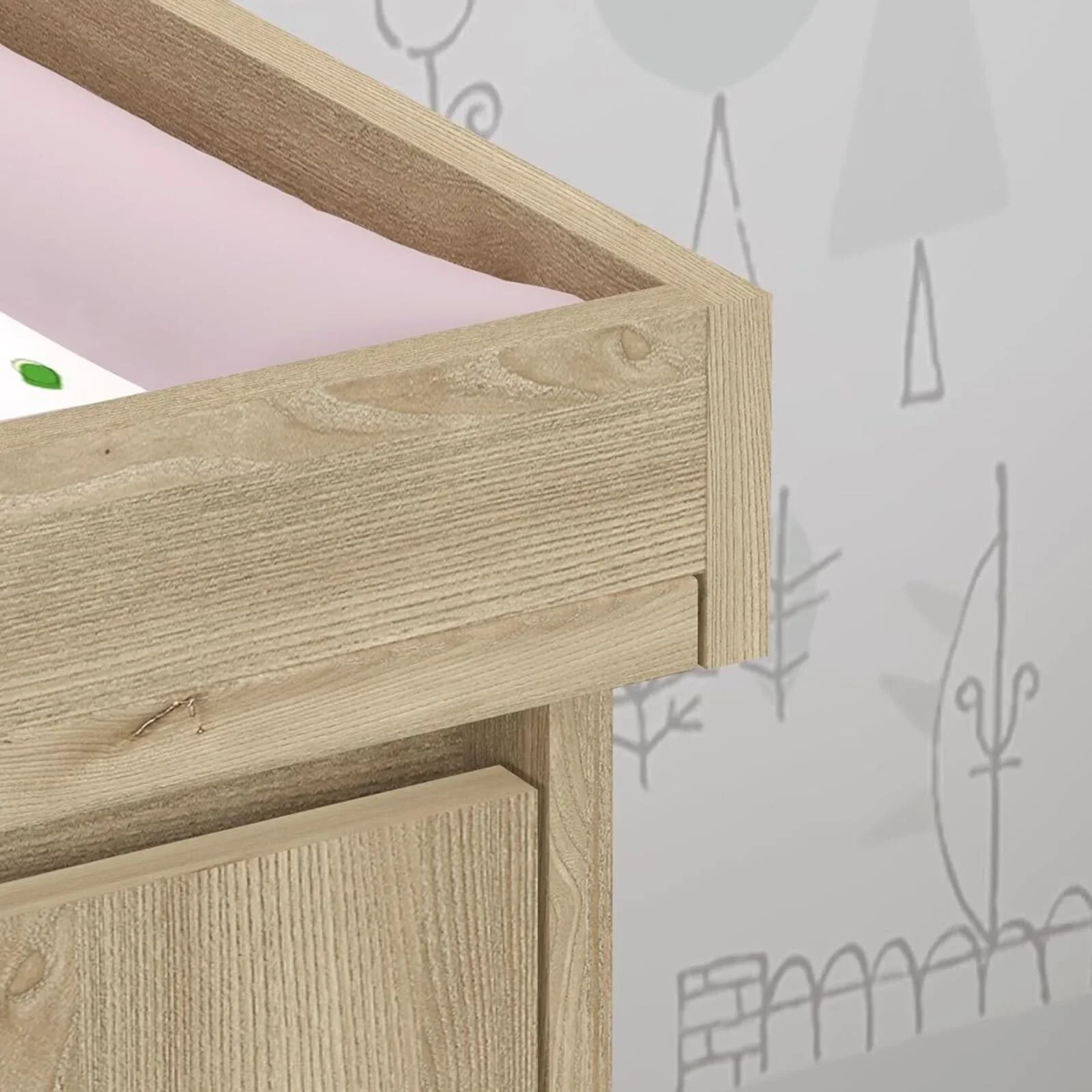 Shefa Kids 880 Baby Changing Unit - Cremona Oak - Image 6