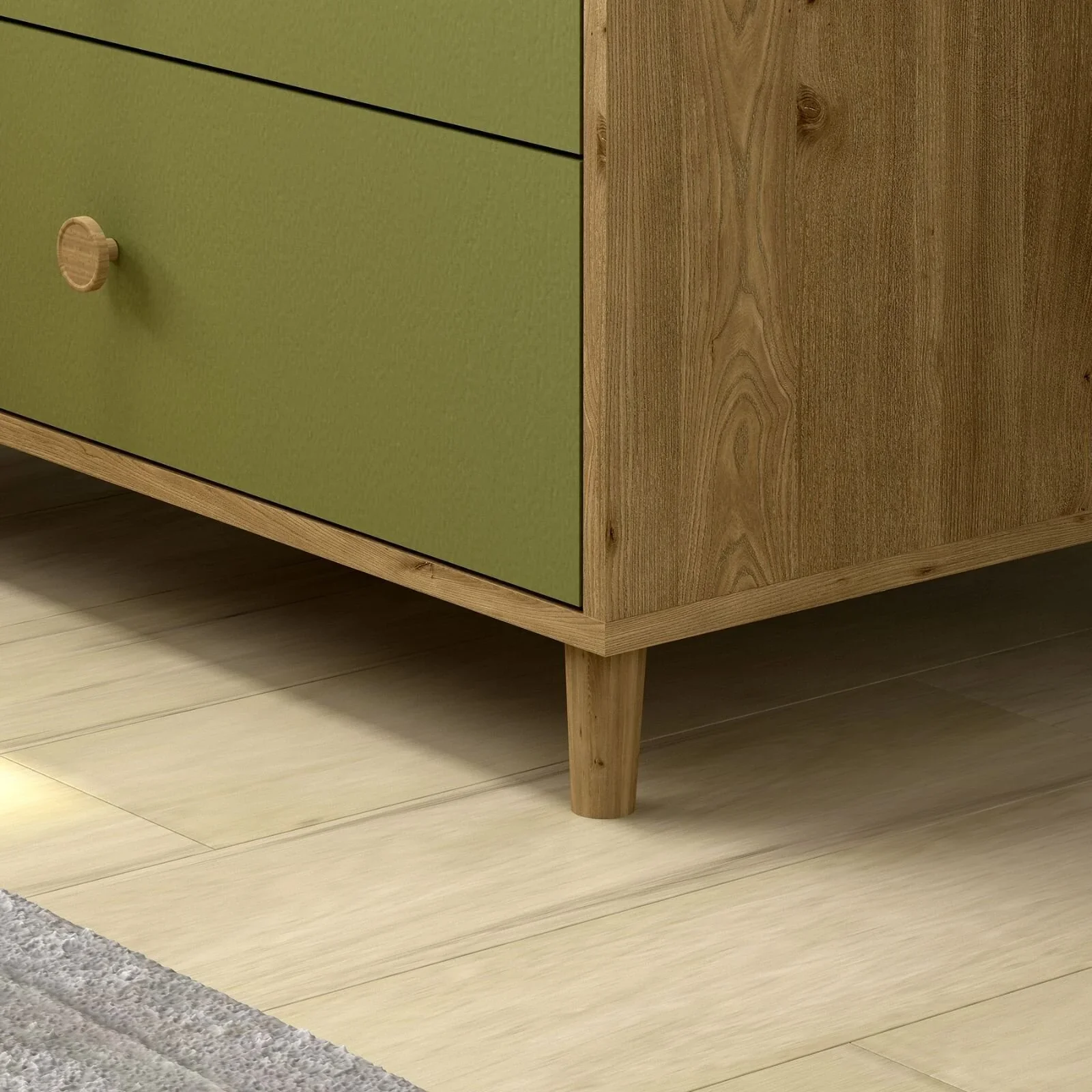 Shefa Kids 890 Changing Dresser - Pistachio Green - Image 7