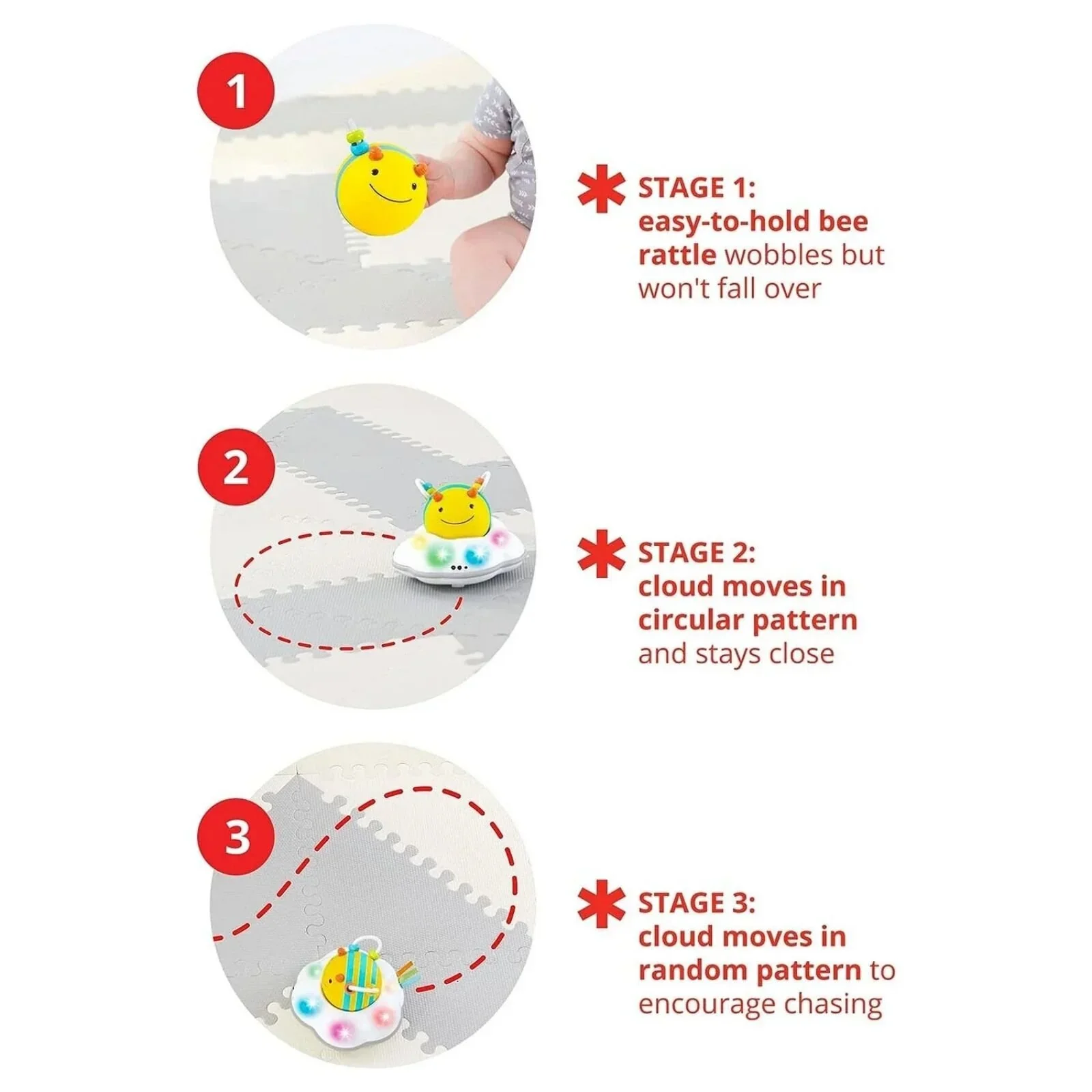 Skip Hop Explore & More Follow-Bee Crawl Toy - Image 5