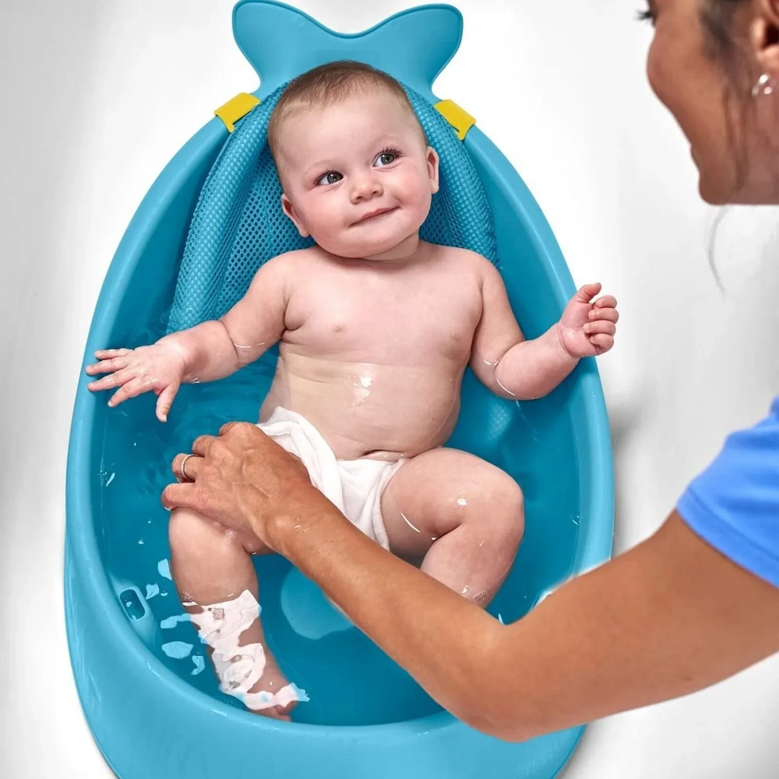 Skip Hop Moby Smart Sling 3-Stage Baby Bath Tub - Blue - Image 5