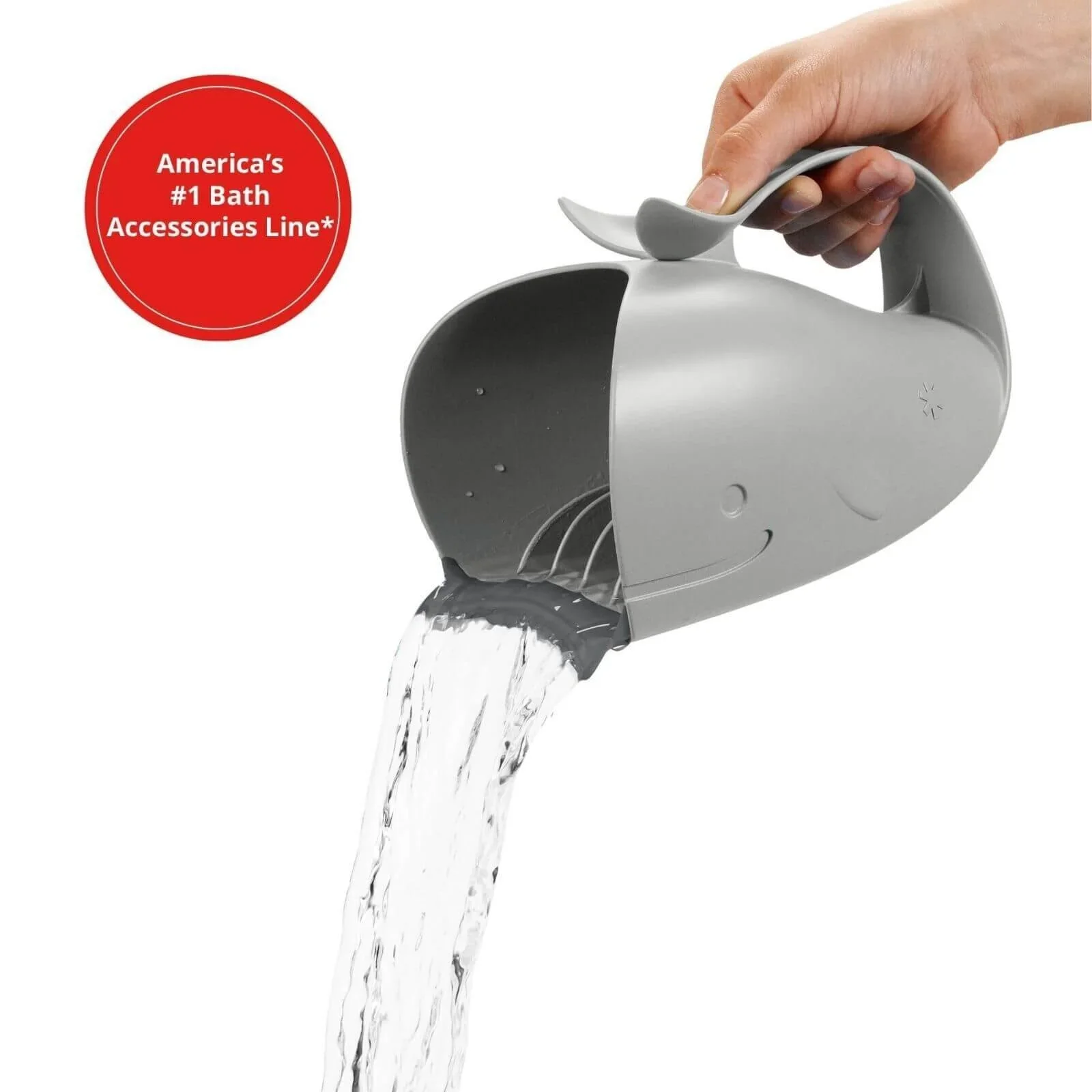 Skip Hop Moby Waterfall Bath Rinser Grey - Image 7