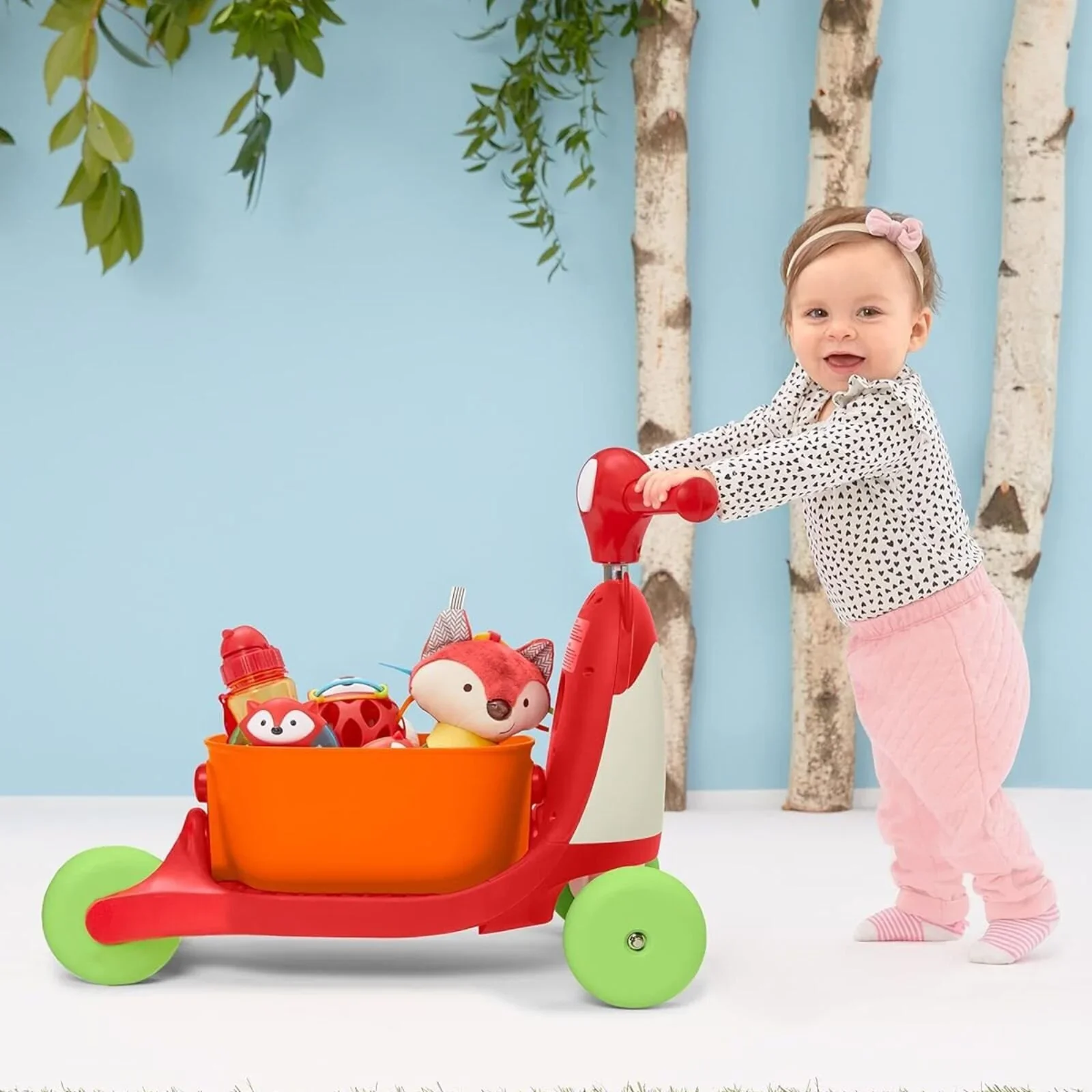 Skip Hop Zoo 3-In-1 Ride On - Fox - Image 9