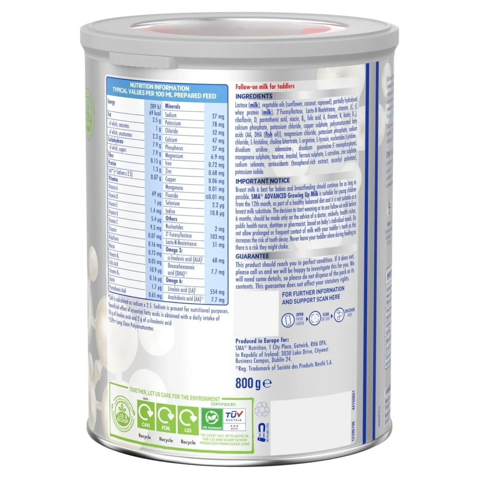 SMA Advanced 3 Toddler Milk Formula 12-36 months 800g - Image 4