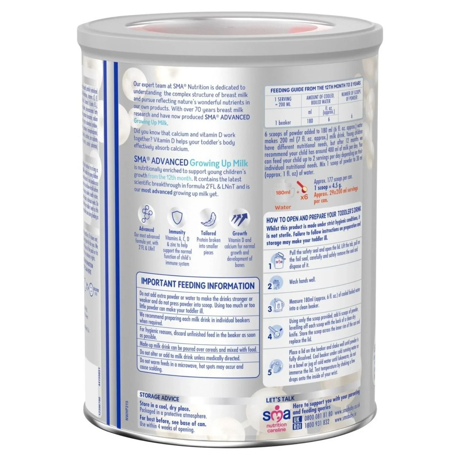 SMA Advanced 3 Toddler Milk Formula 12-36 months 800g - Image 5