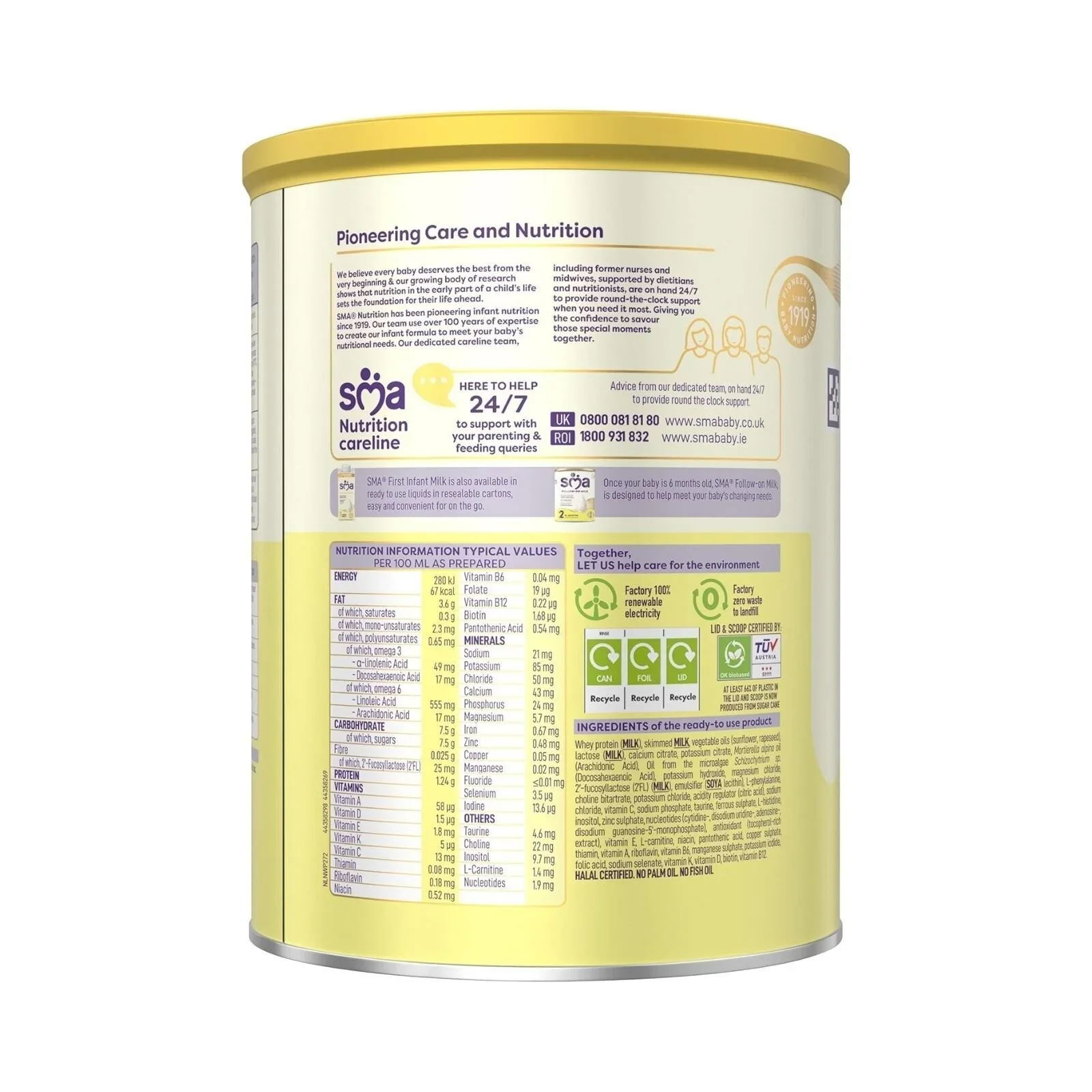 SMA Pro 1 First Infant Milk Formula from Birth 800g - Image 3