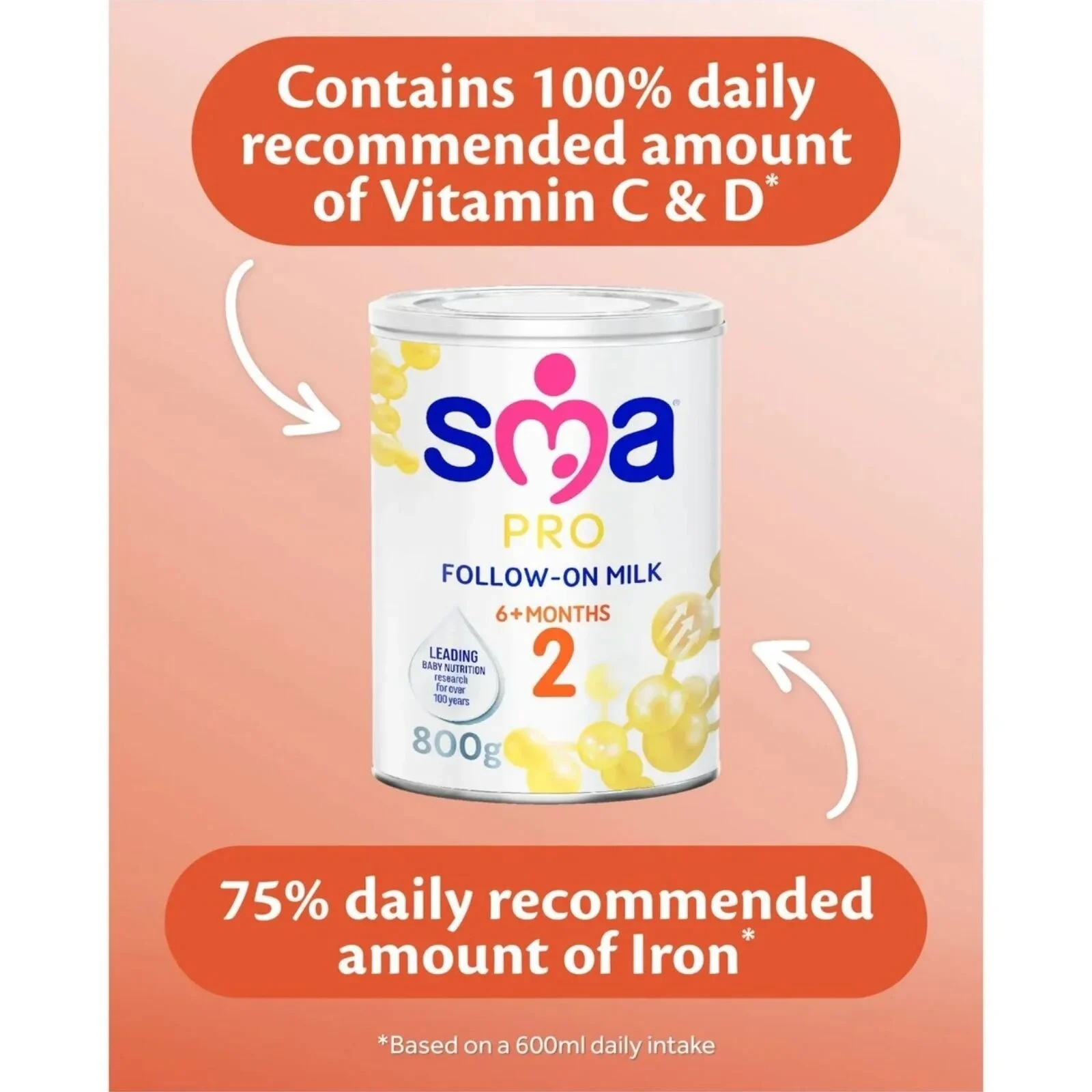 SMA Pro 2 Follow On Milk Formula 6+ months 400g - Image 3