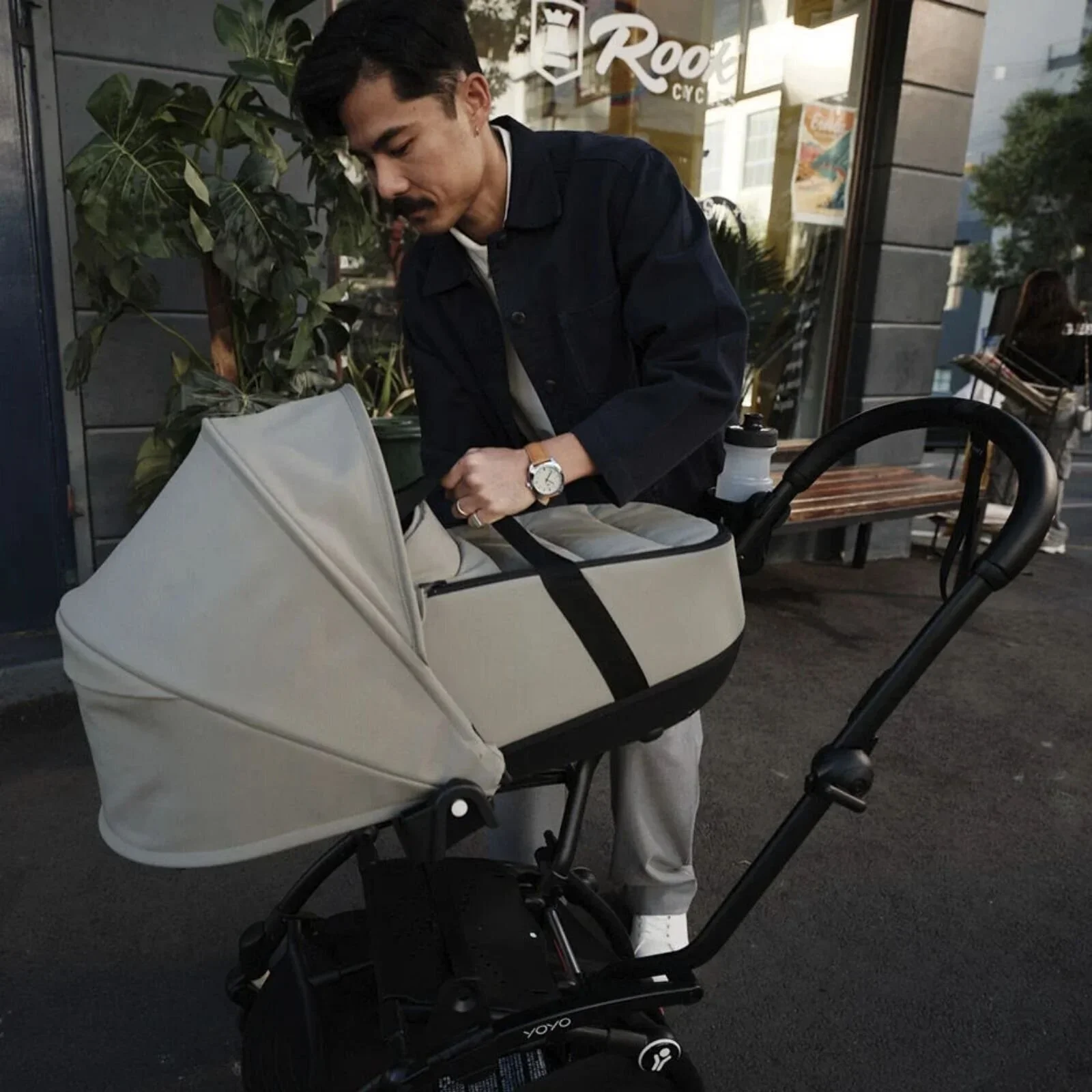 Stokke / Babyzen YOYO Newborn Shell - Olive - Image 13