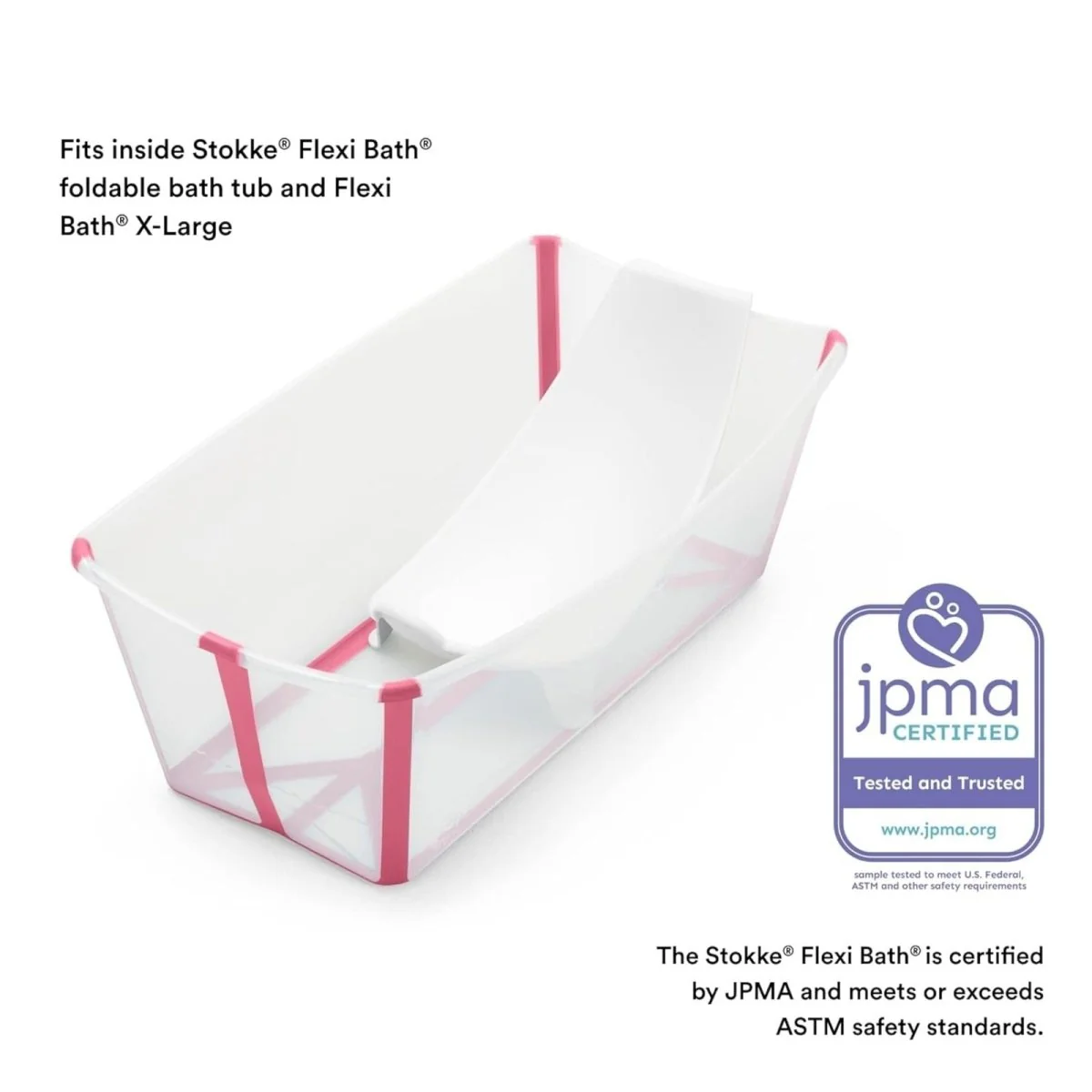 Stokke Flexi Bath Baby Support - White - Image 5