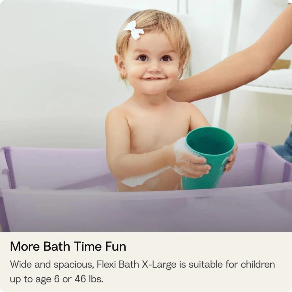 Stokke Flexi Bath X-Large Baby Bath - White - Image 3