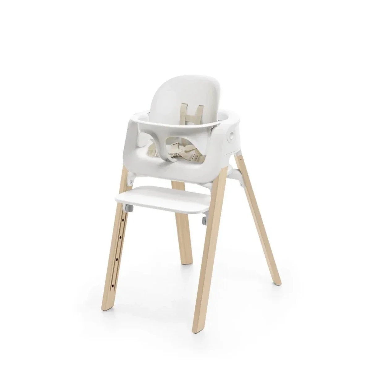 Stokke Steps Highchair - White / Natural - Image 4