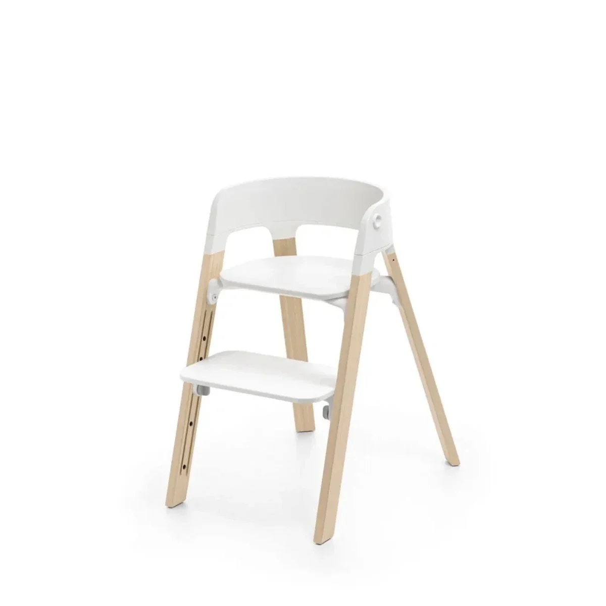 Stokke Steps Highchair - White / Natural - Image 5