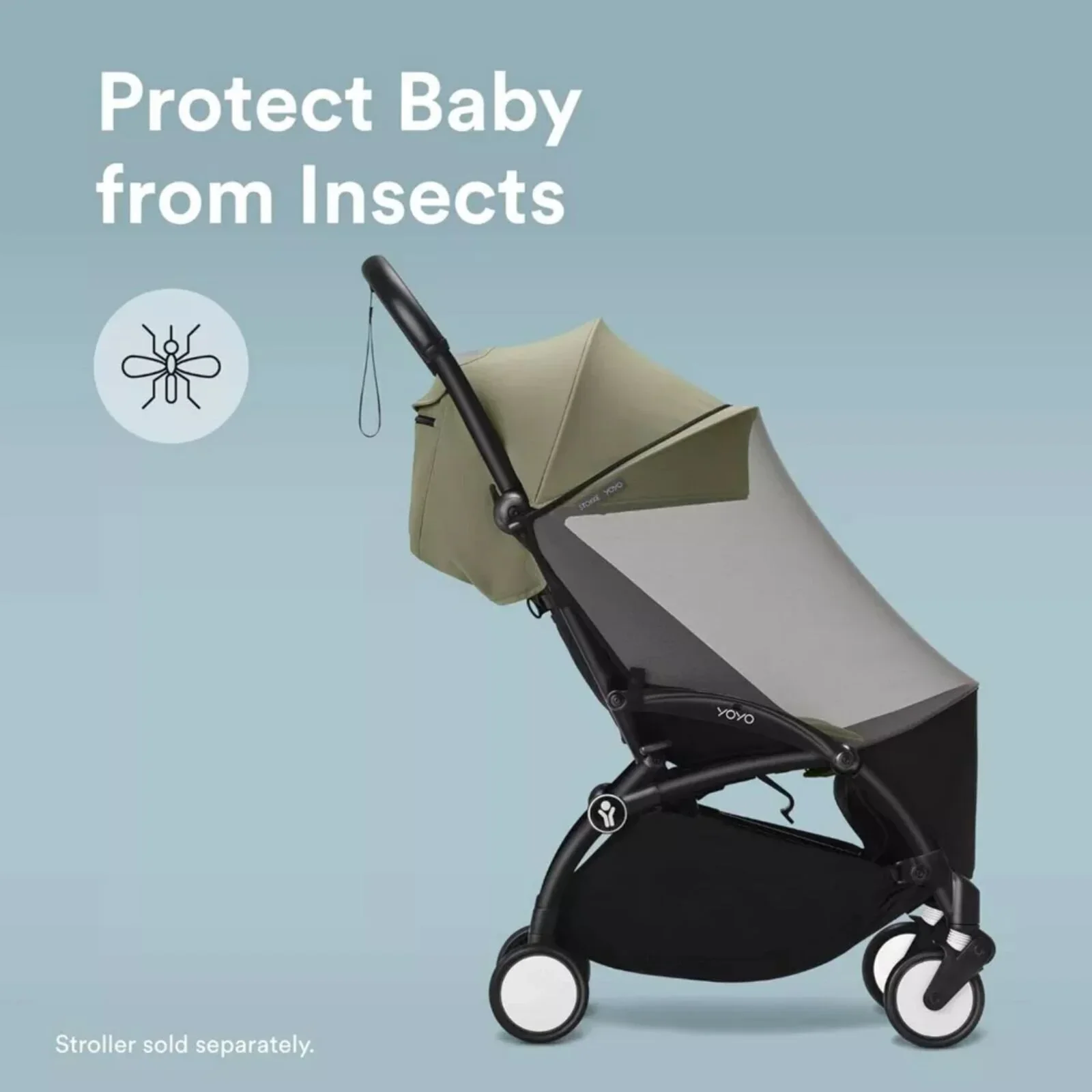 Stokke YOYO 6+ Mosquito Net - Black - Image 3