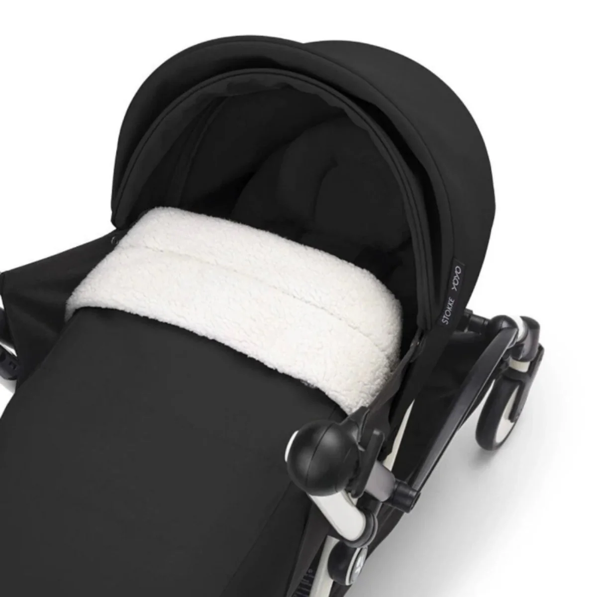 Stokke YOYO³ Newborn Pack to Toddler Bundle - Black Color Pack & Black Frame - Image 4