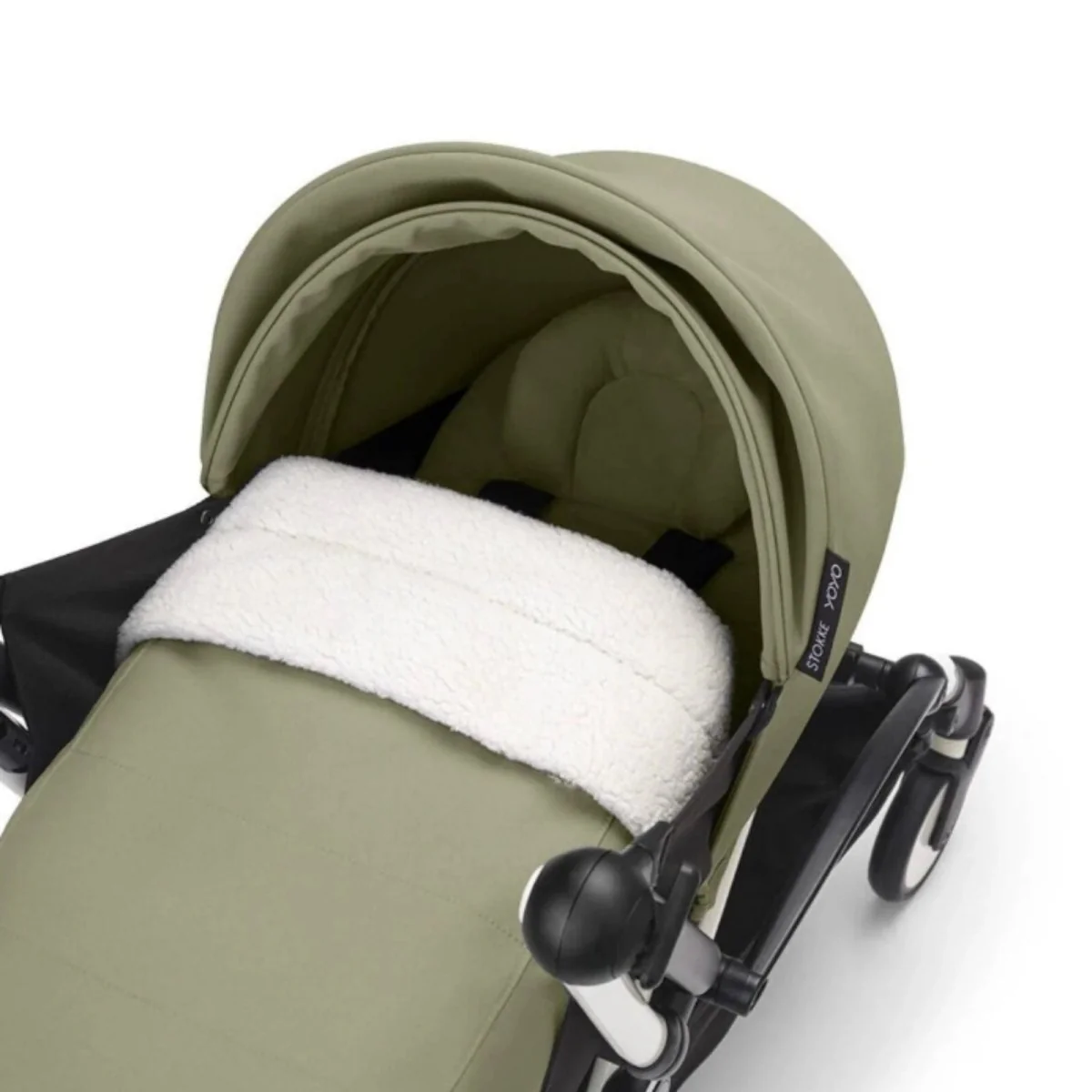 Stokke YOYO³ Newborn Pack to Toddler Bundle - Olive Color Pack & White Frame - Image 10